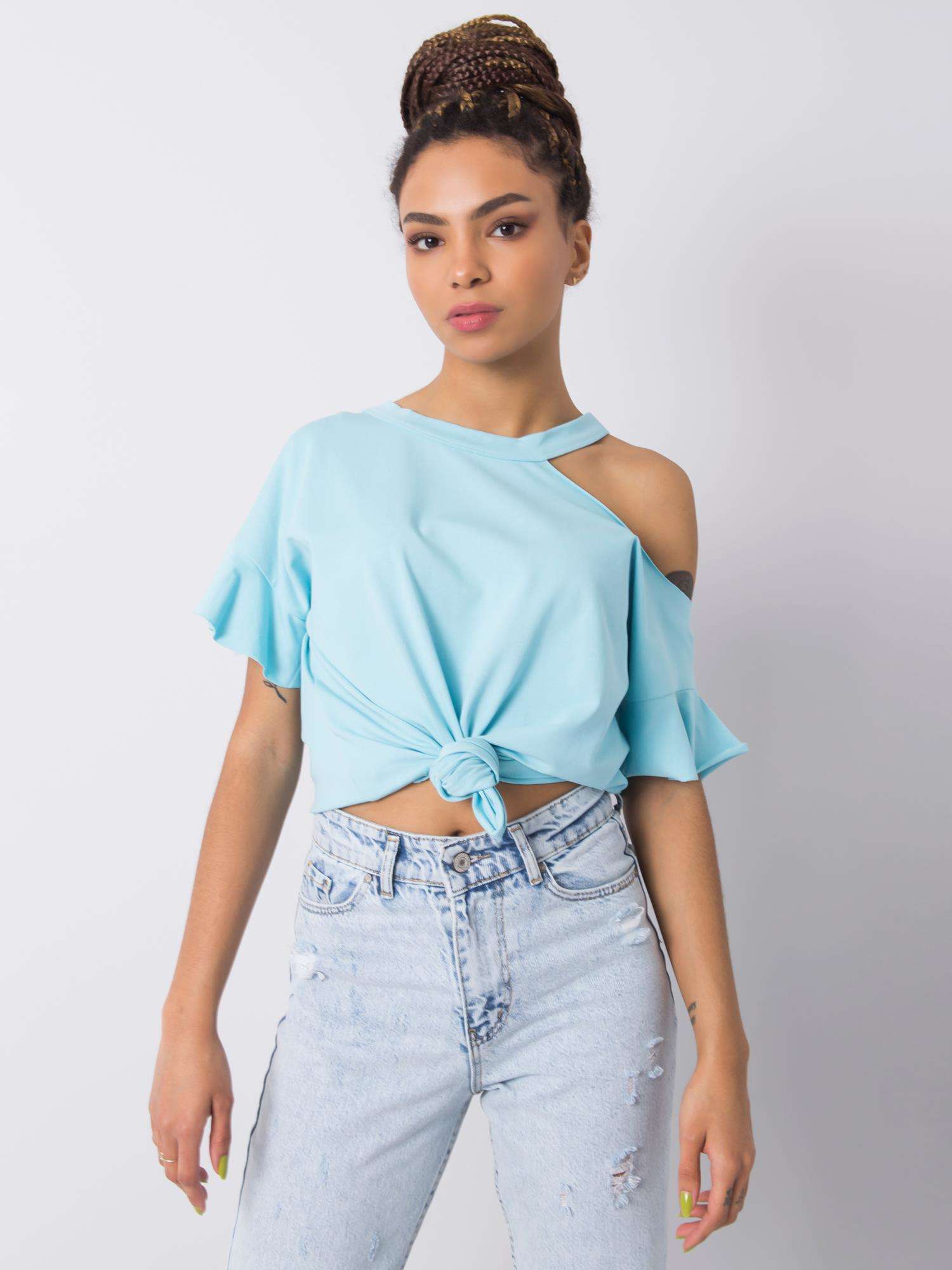 Blouse-FA-BZ-6946.93P-light blue