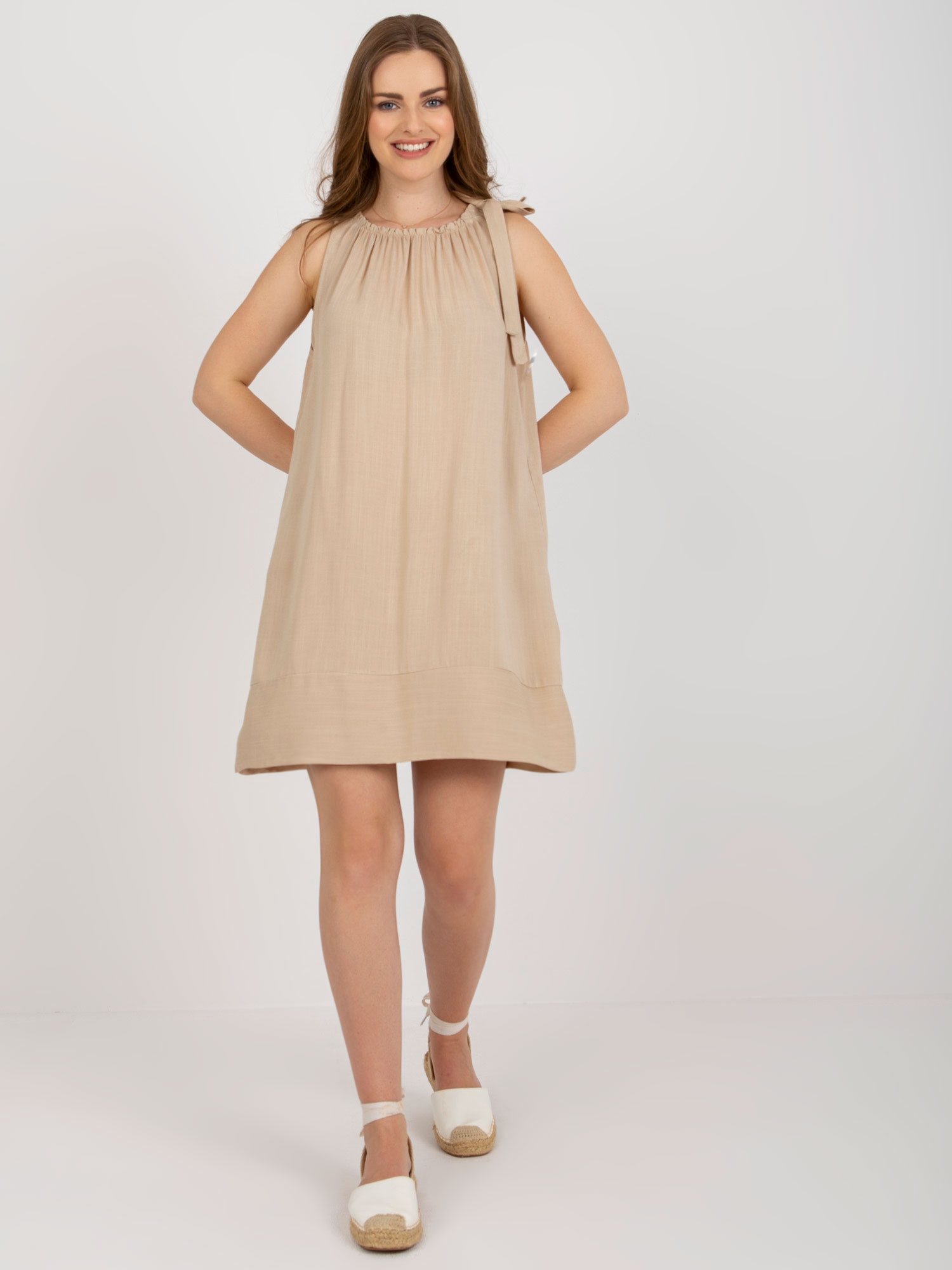 Dress-TW-SK-BI-89923.29-beige