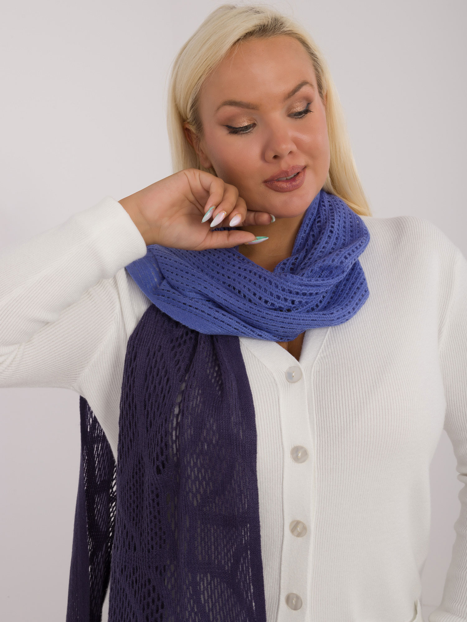 Scarf-AT-SZ-602.61-navy blue