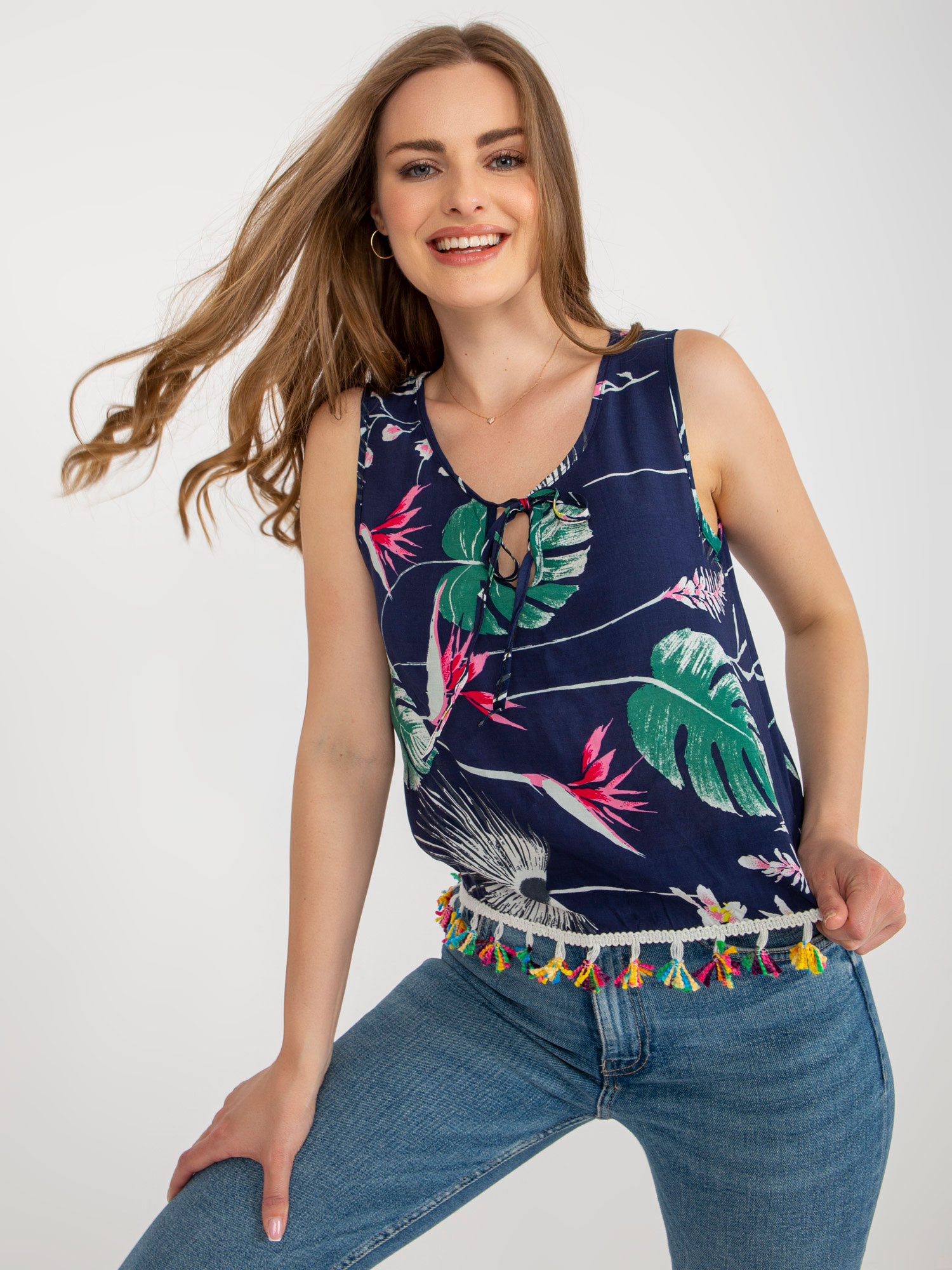 Blouse-AT-BZ-2401C.19-navy blue