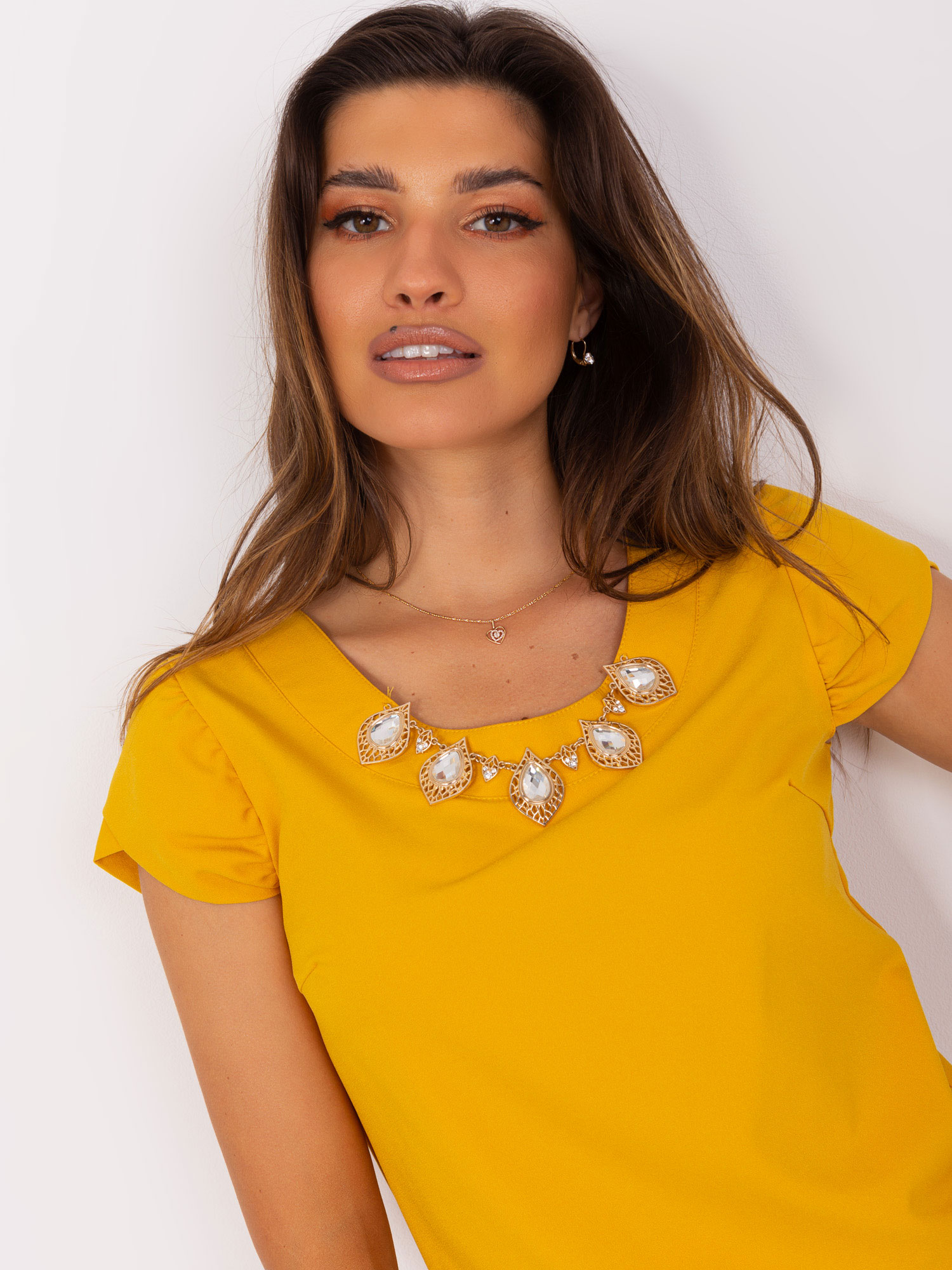 Blouse-LK-BZ-505783-2.01P-dark yellow