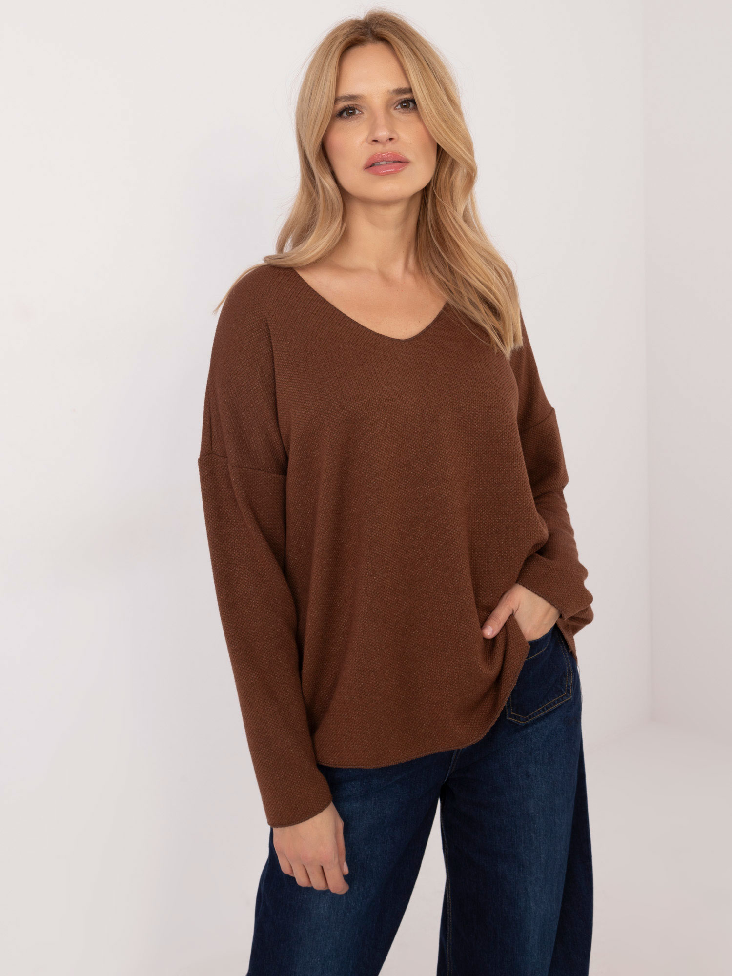 Blouse-DHJ-BZ-19238.26-brown