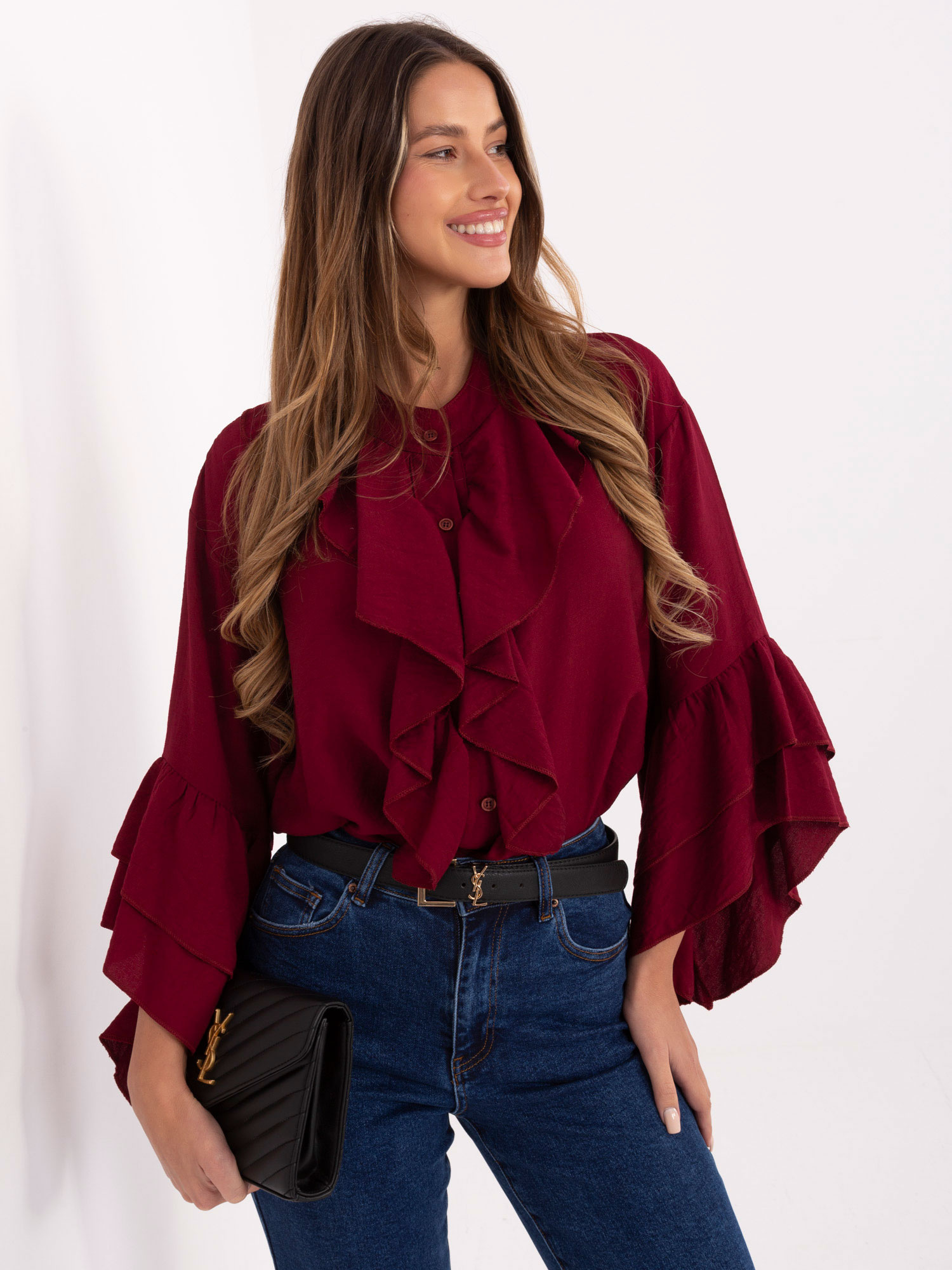 Shirt-MI-KS-32330.05P-burgundy
