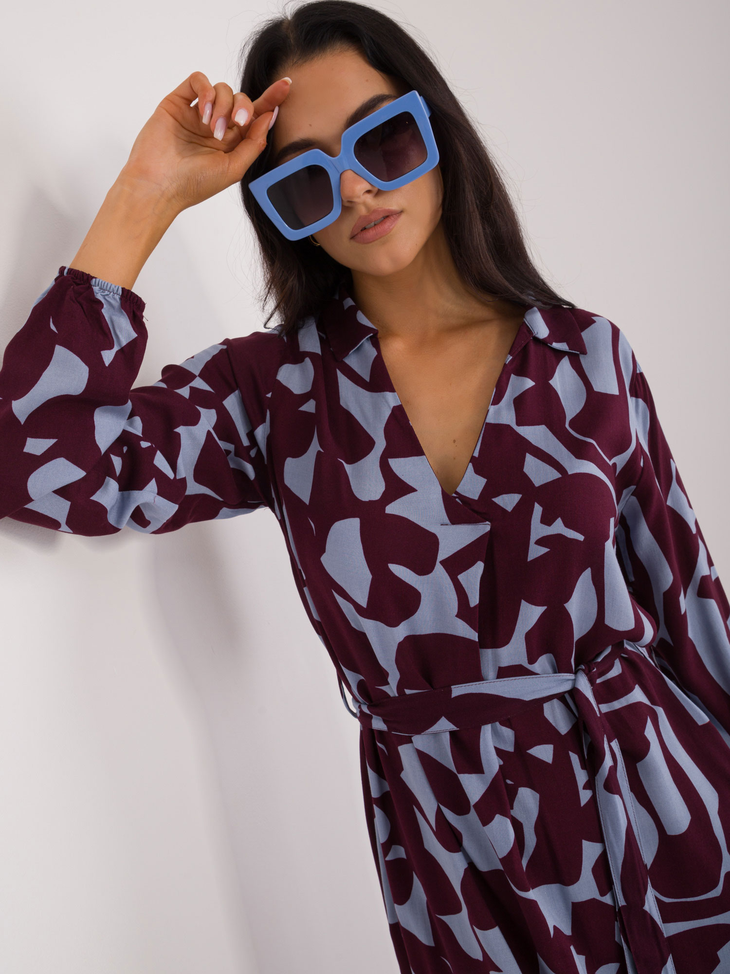 Dress-D73771M30433A-burgundy