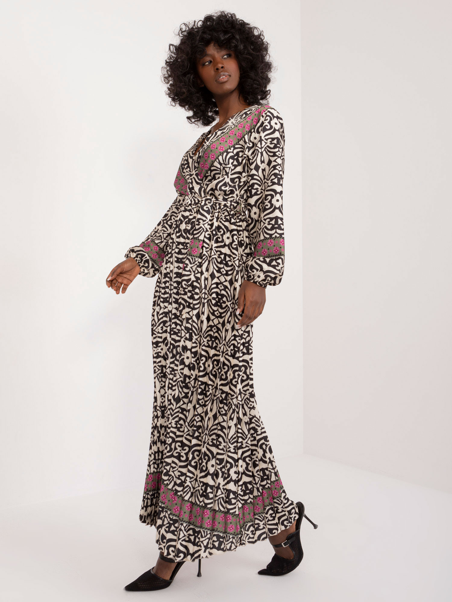 Dress-DHJ-SK-16656.13X-black-beige