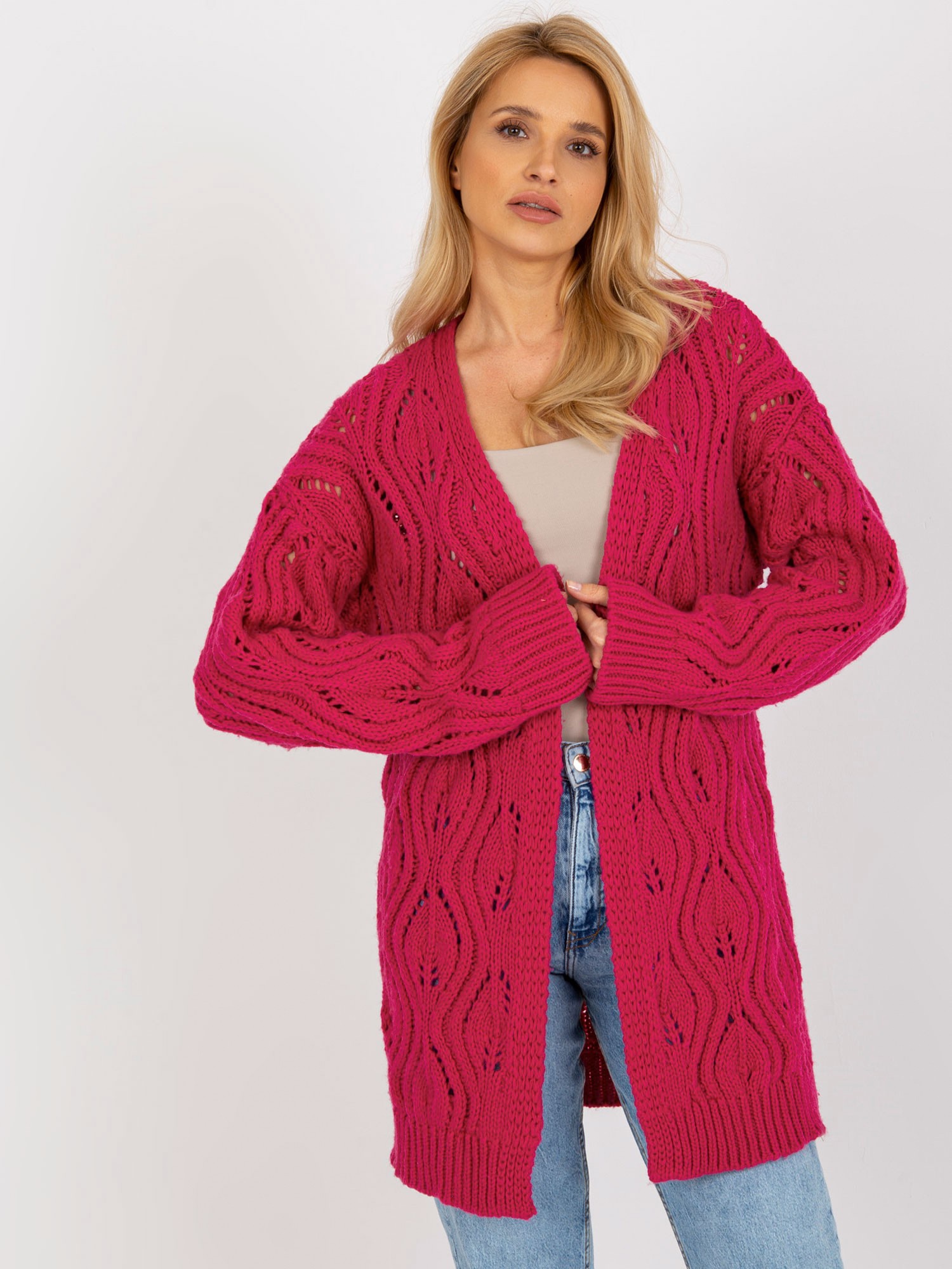 Cardigan-BA-SW-3021.00P-Fuchsia