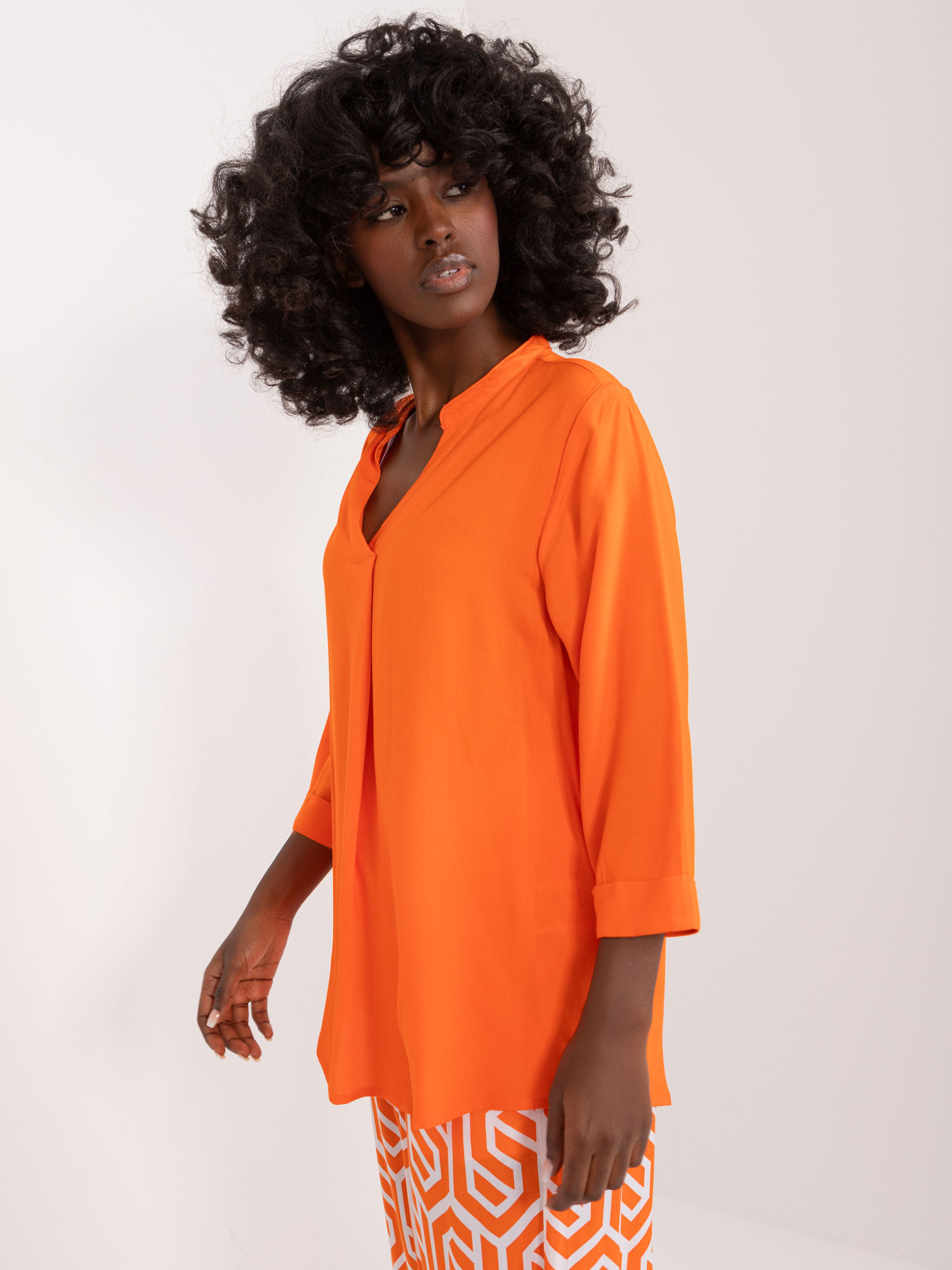 Blouse-D73761M11174A-orange