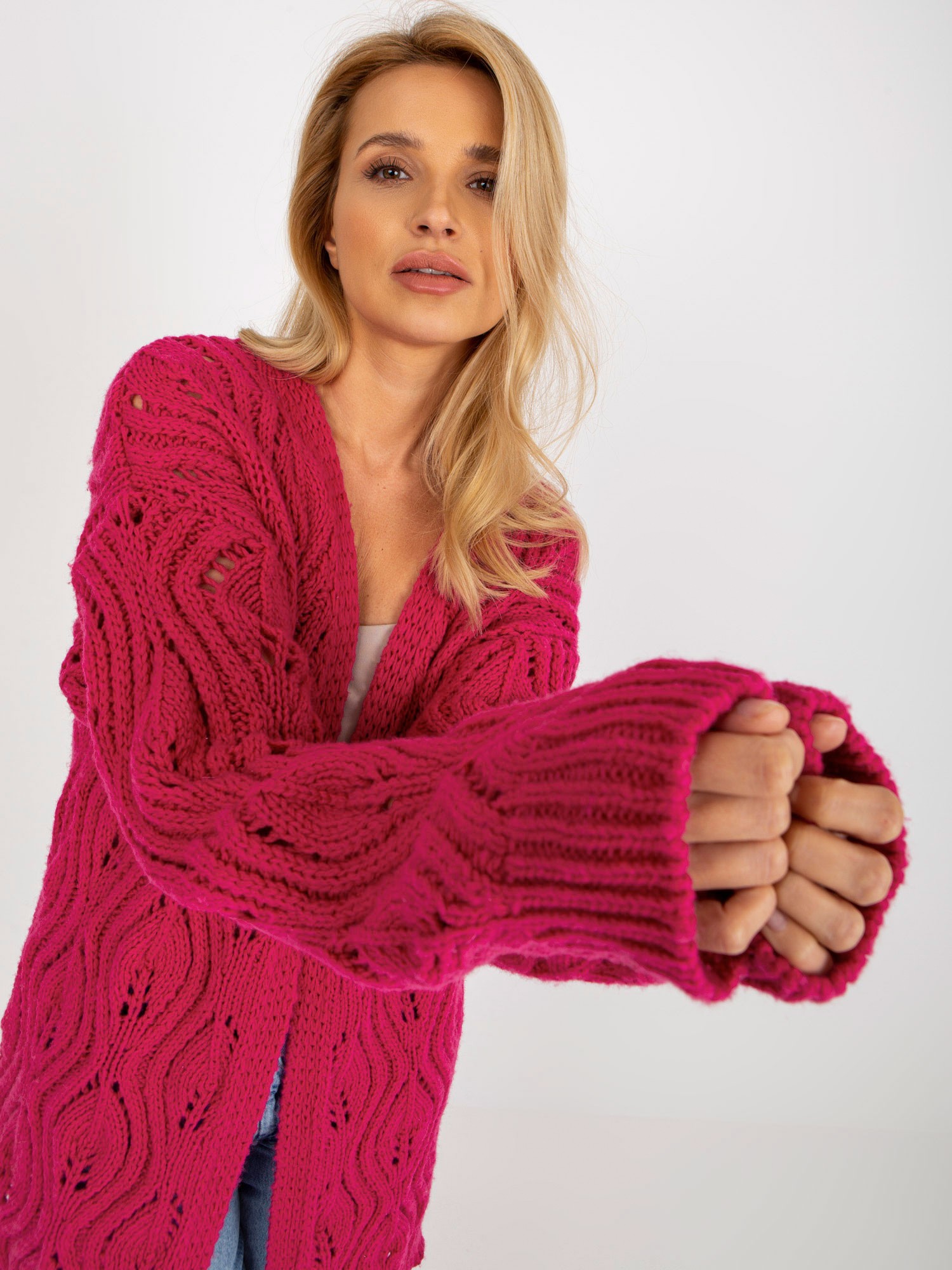 Cardigan-BA-SW-3021.00P-Fuchsia