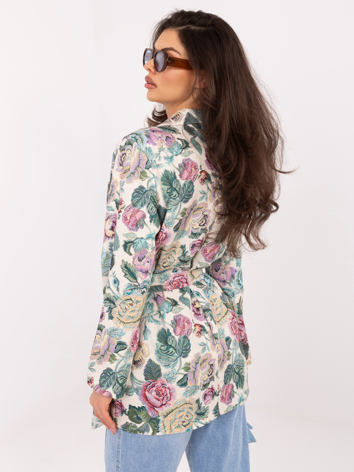 Елегантно зелено яке с колан