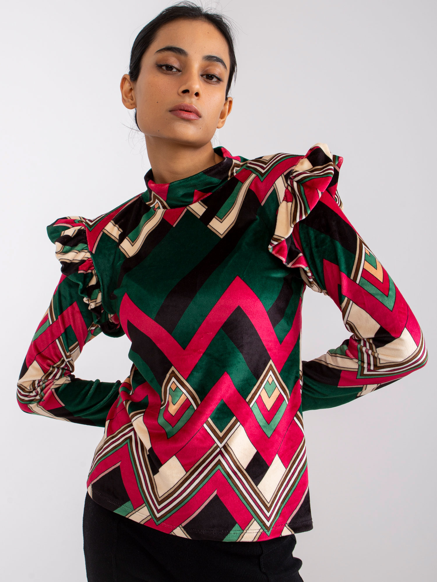 Blouse-DHJ-BZ-6533C-1.81P-dark green