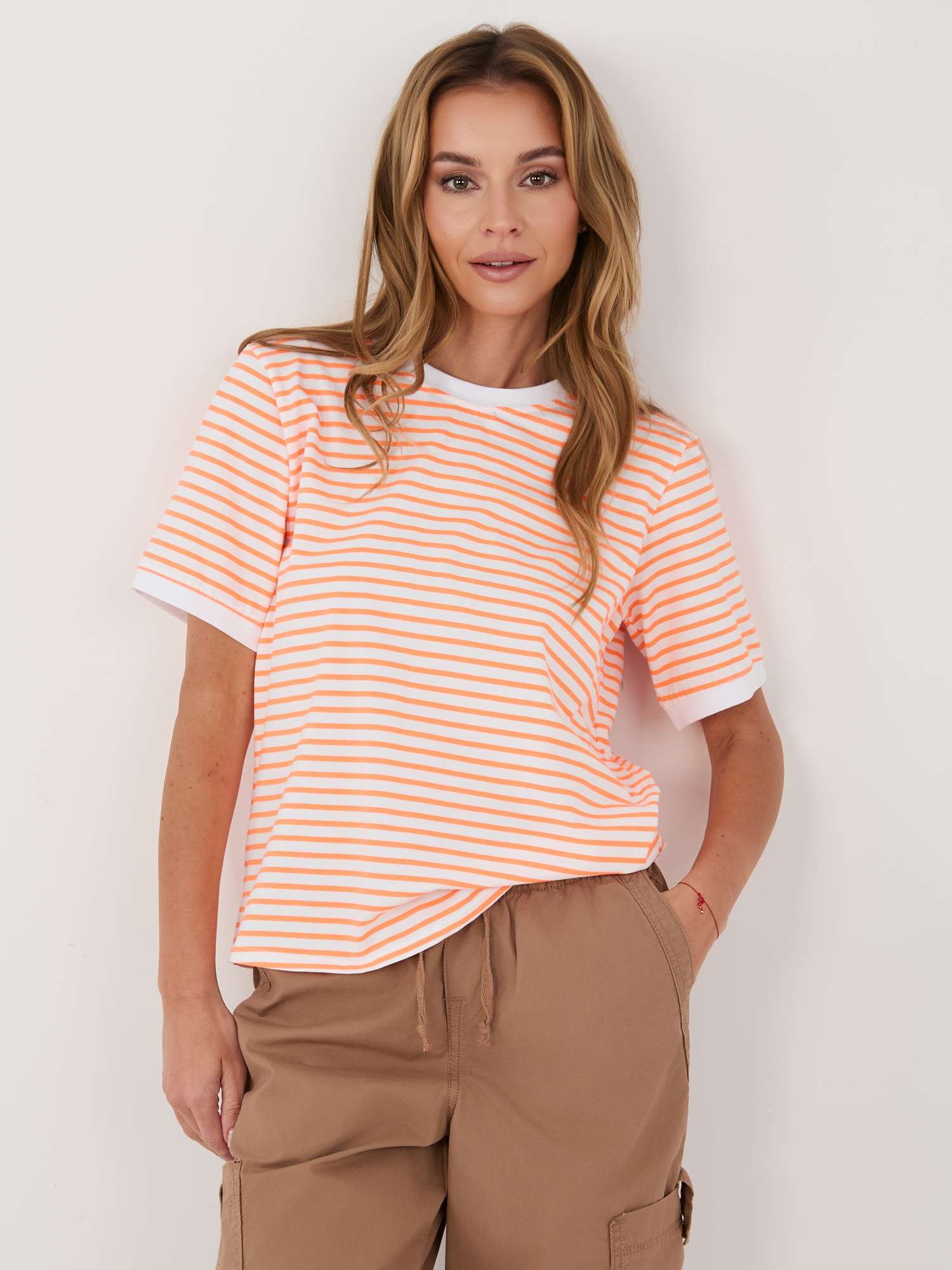 Дамска раирана тениска RUE PARIS