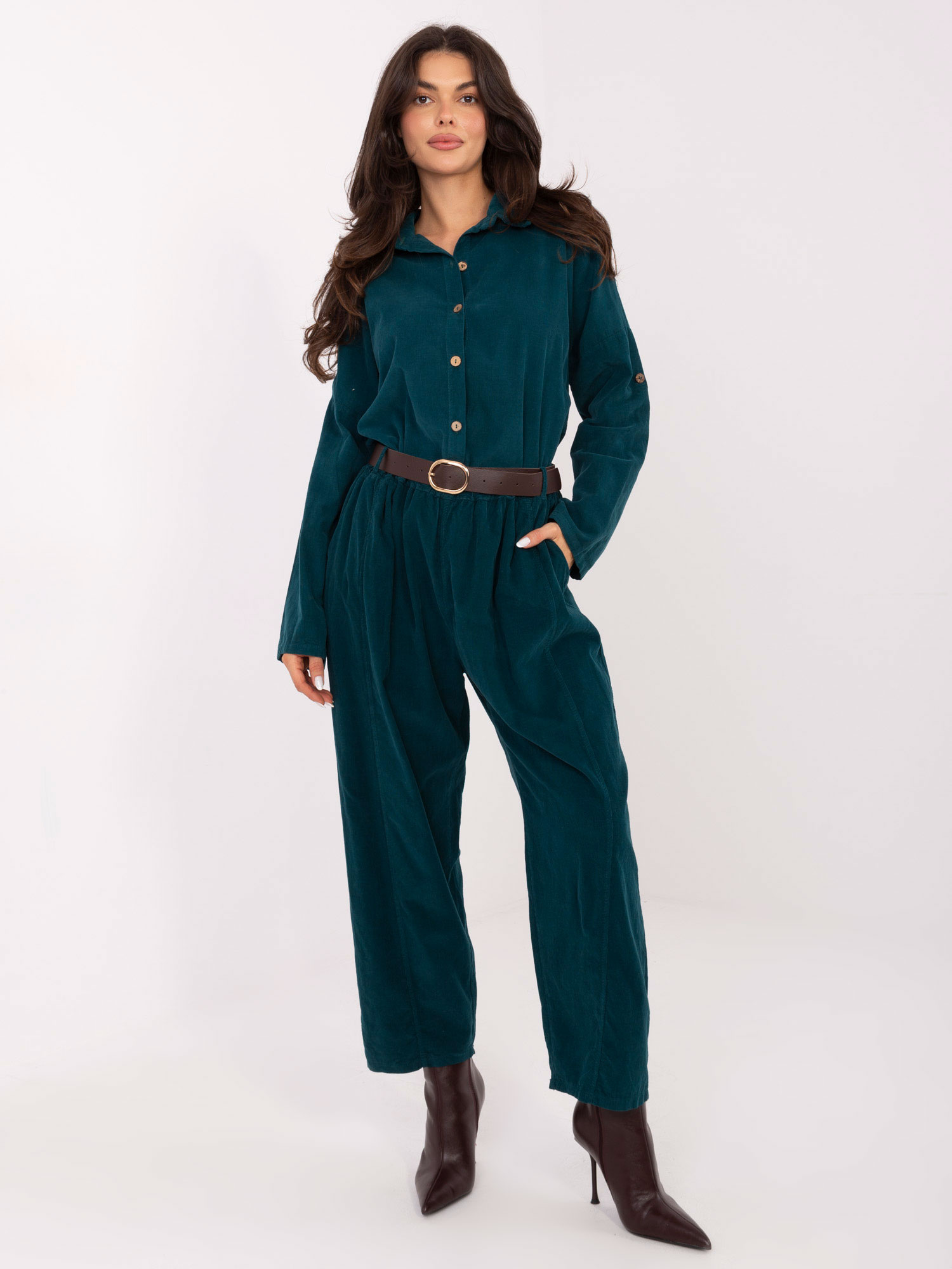 Dámsky dlhý overal v námorníckej modrej