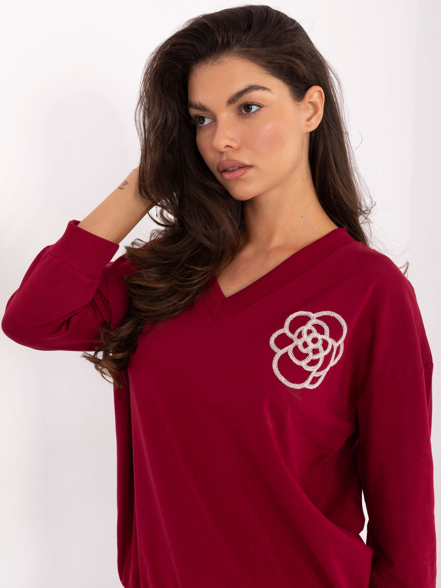 Blouse-RV-BZ-A891.21P-burgundy
