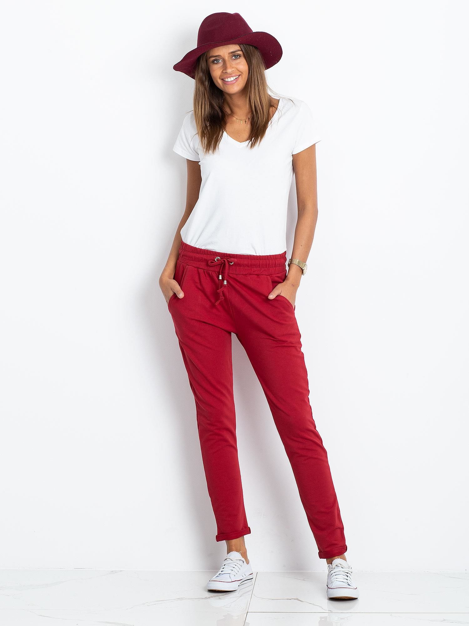 Sweatpants-RV-DR-3698.09X-burgundy