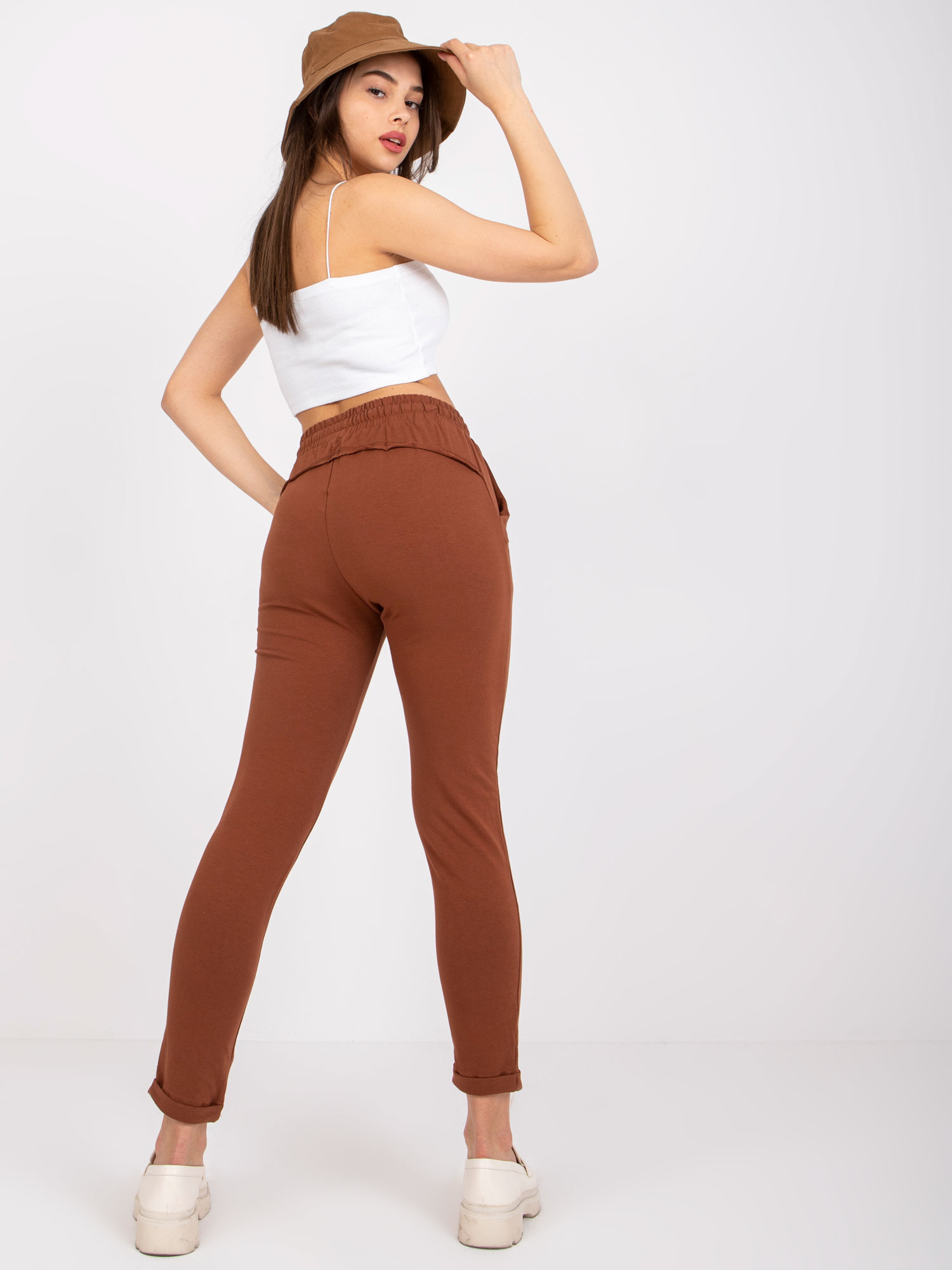 Sweatpants-RV-DR-3589.07X-dark brown