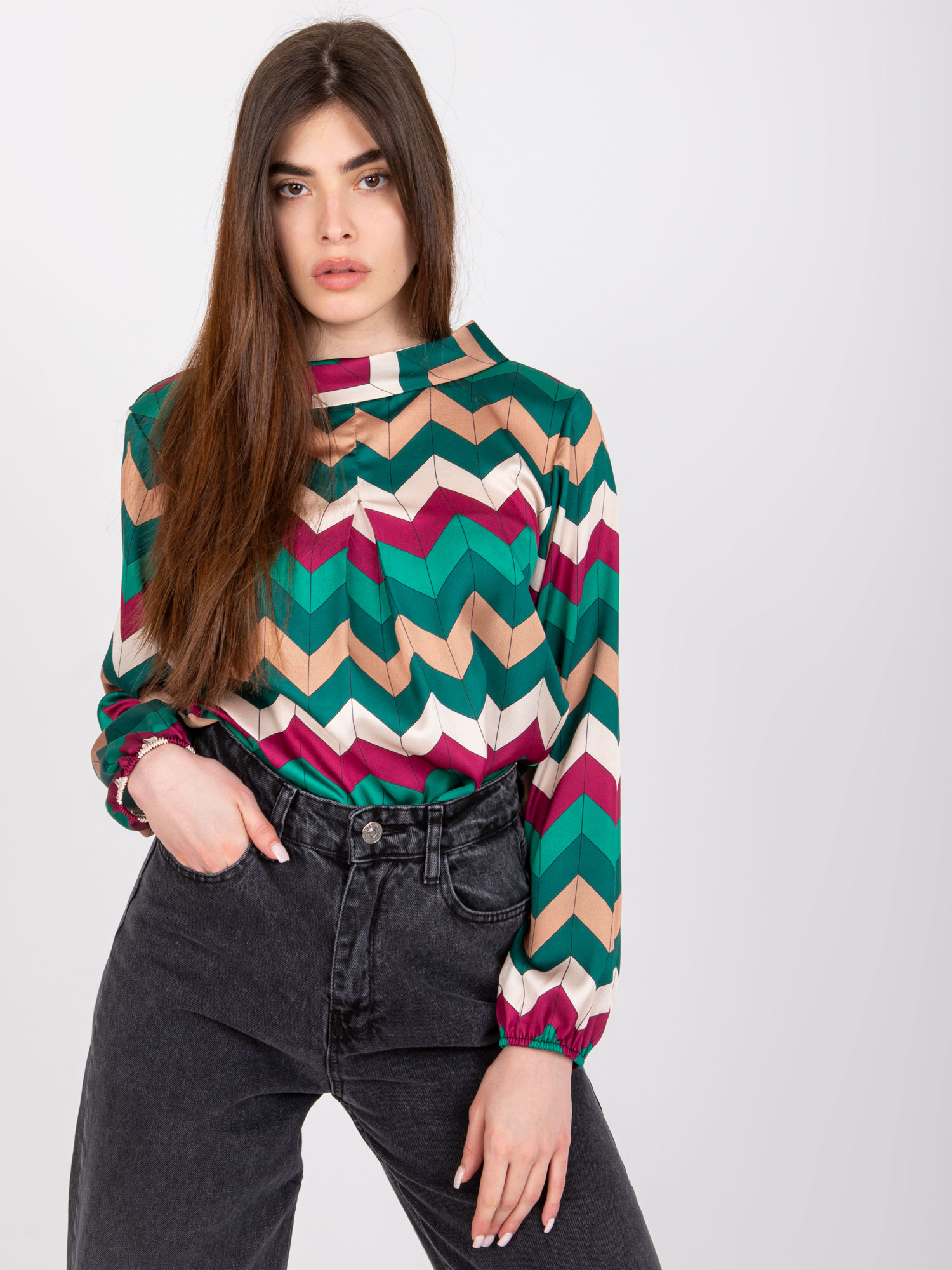 Blouse-DHJ-BZ-12311.49P-dark green