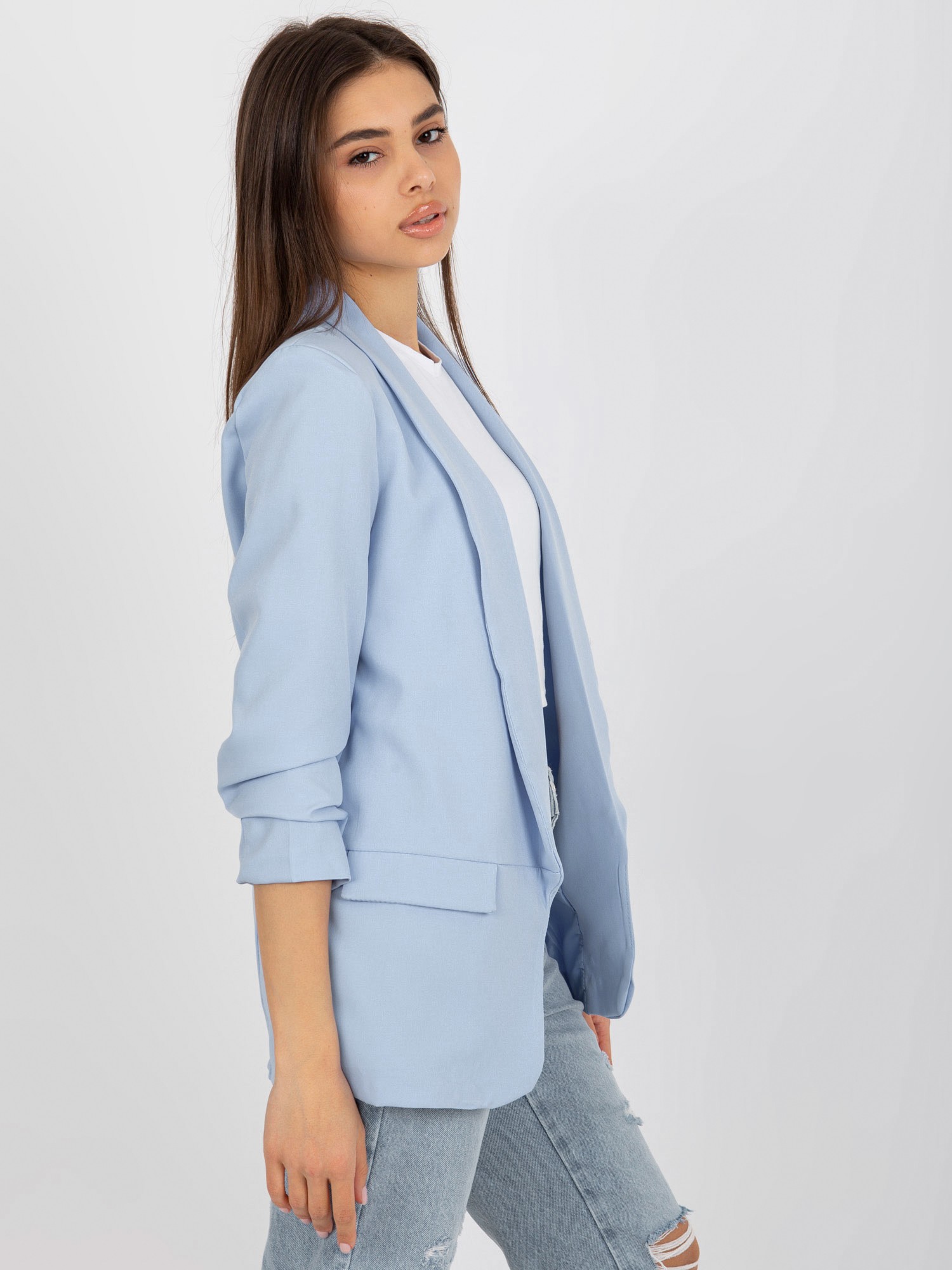 Blazer-DHJ-MA-7684.15P-Light Blue