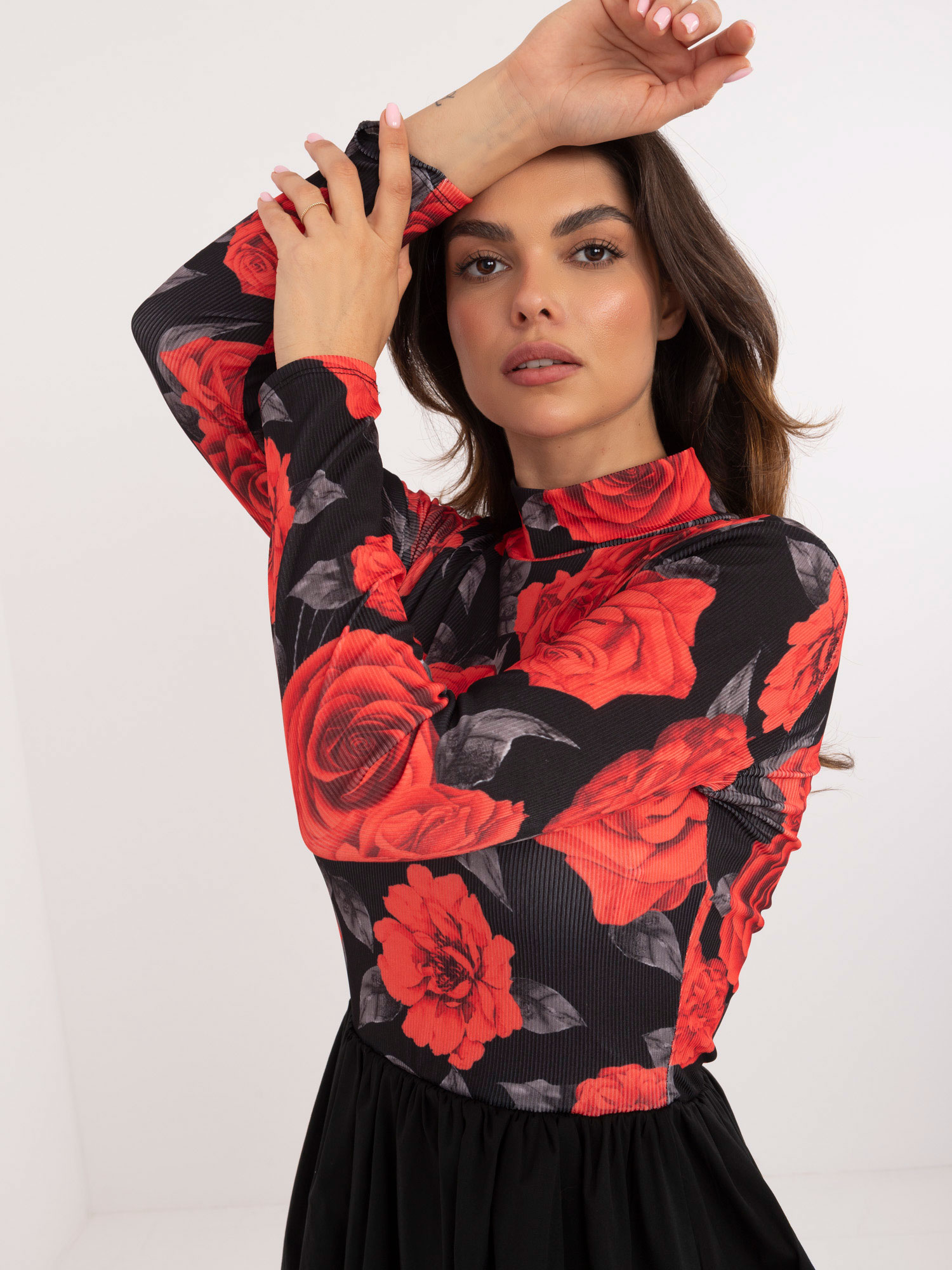 Dress-DHJ-SK-19959.35-black-red