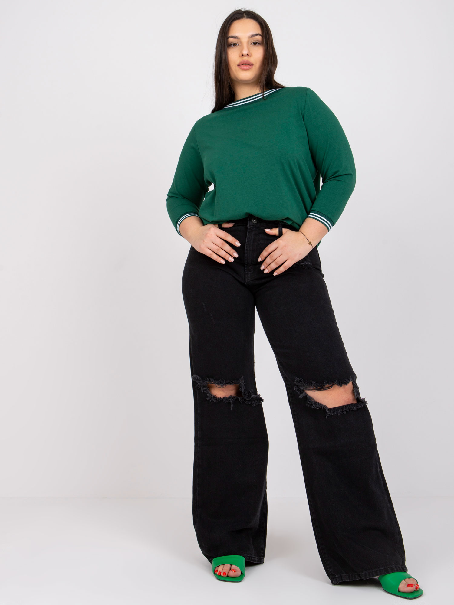Blouse-RV-BZ-6640.86-dark green