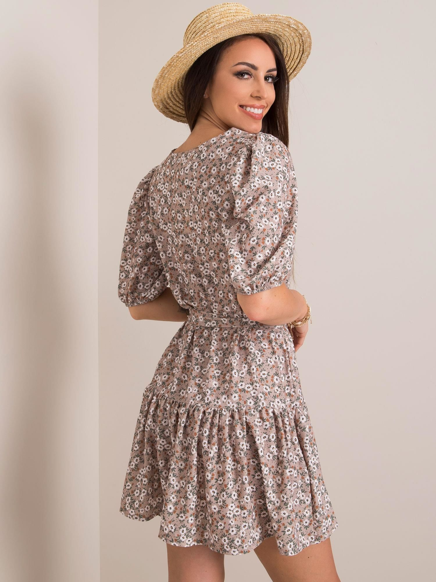 Dress-LK-SK-508147.56P-dark beige