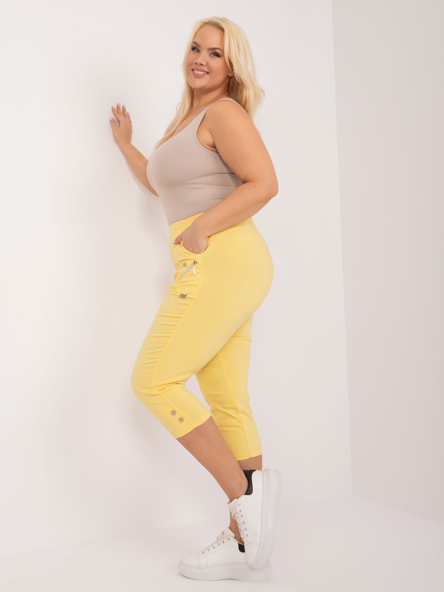 Pants-AT-SP-73019.47-Light Yellow