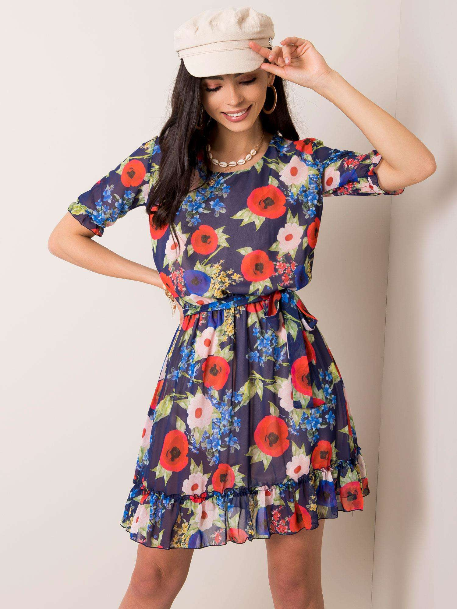 Dress-LK-SK-507626.70-navy blue