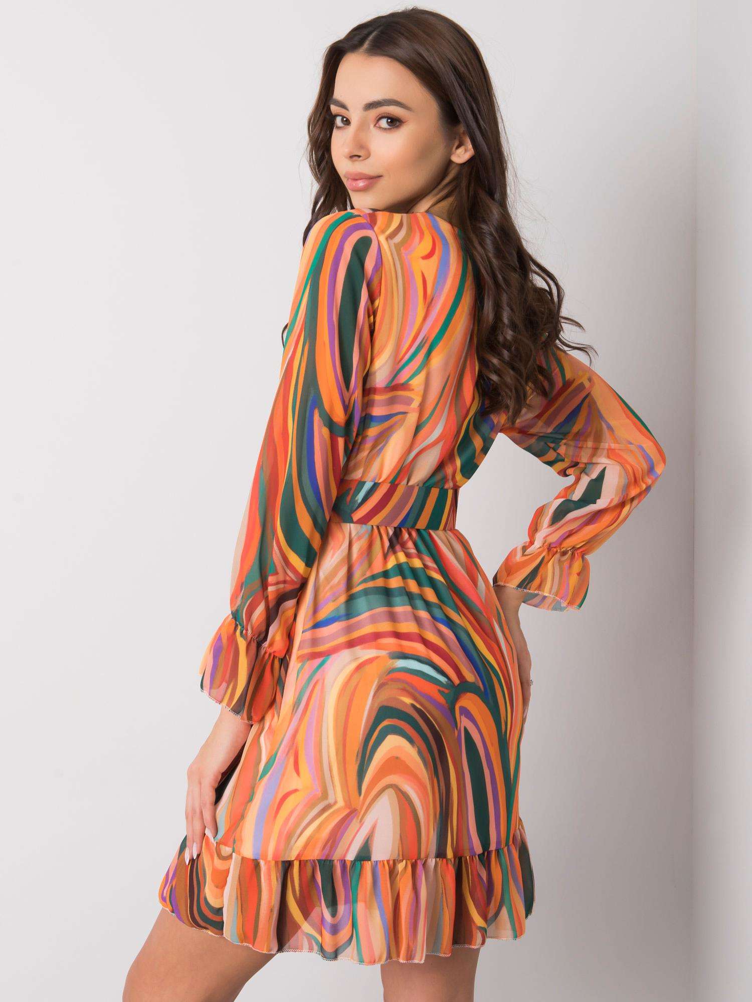 Dress-DHJ-SK-12220-4.21-Orange