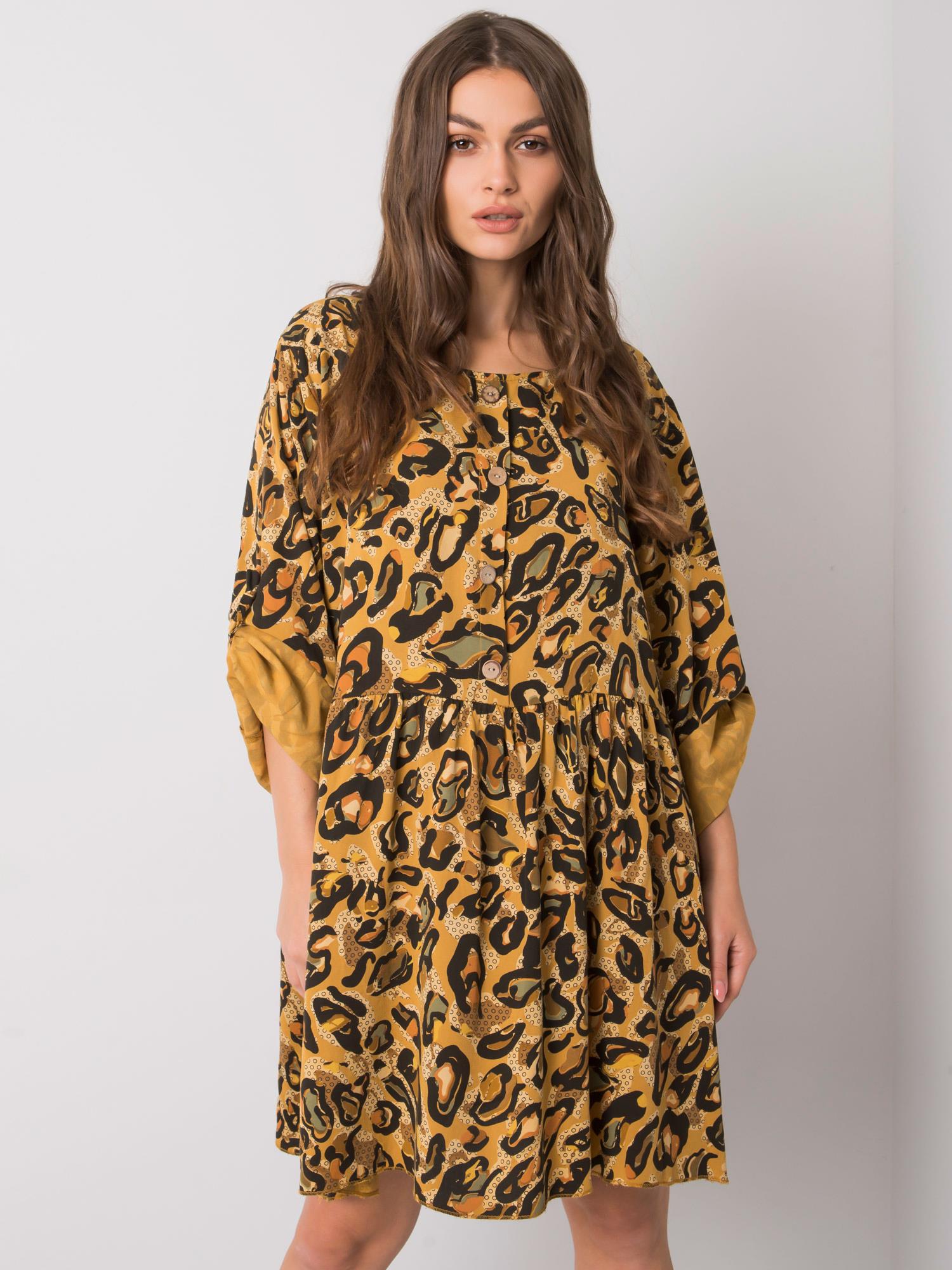 Dress-DHJ-SK-21464.99-dark yellow