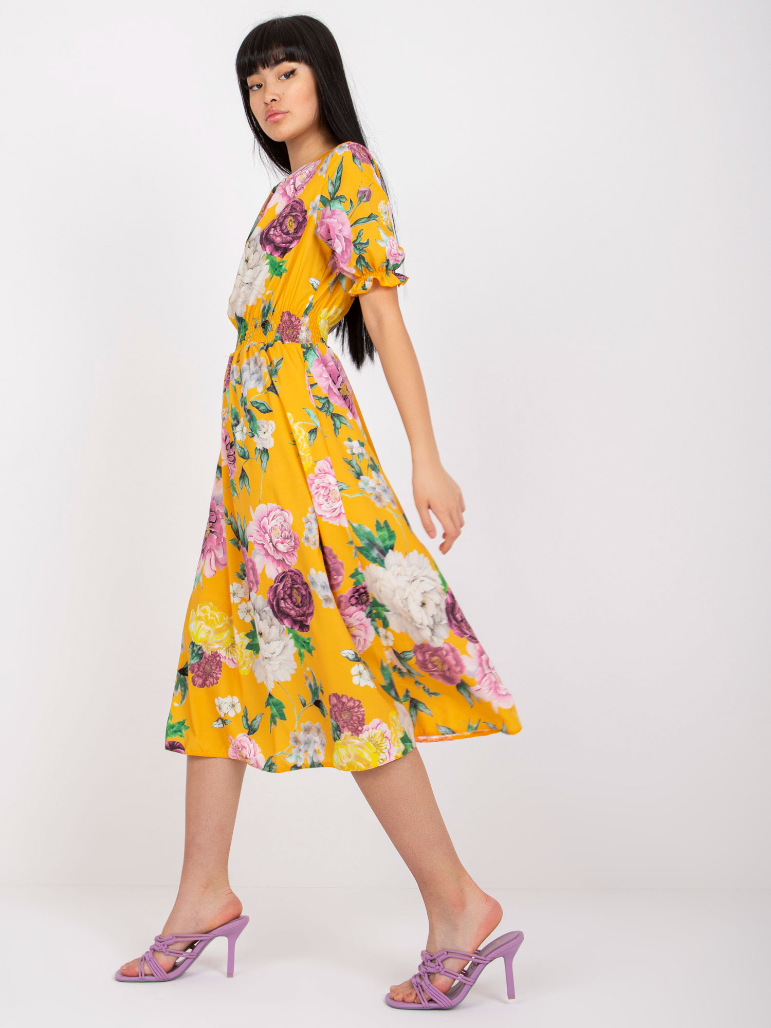 Dress-LK-SK-507564.36P-dark yellow