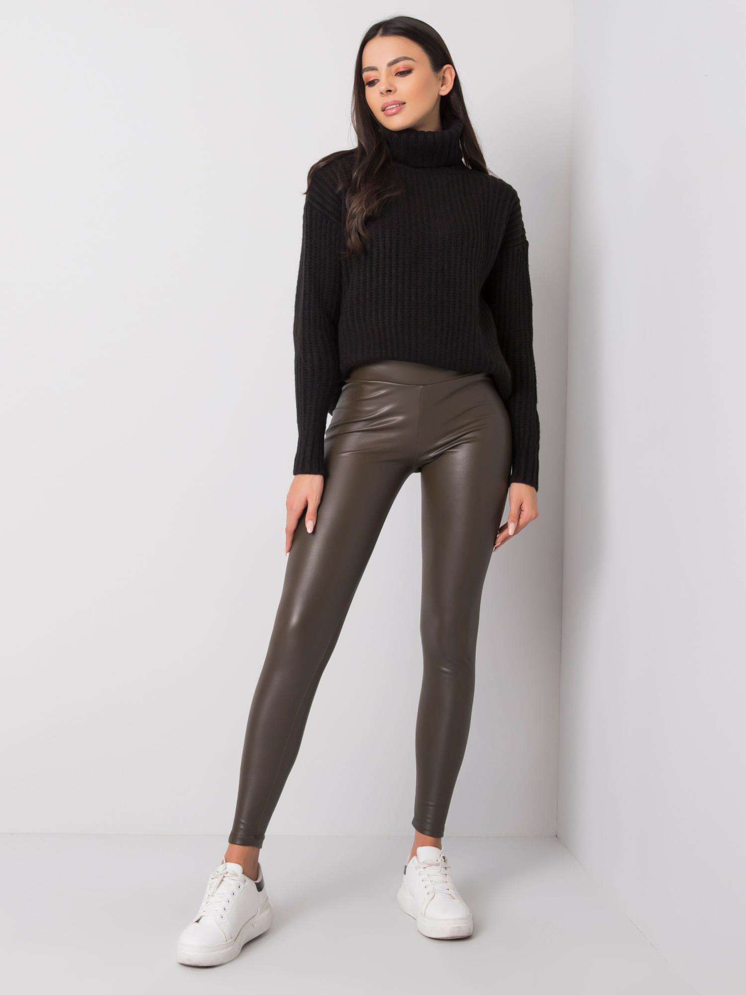 Leggings-RV-LG-6007.11-dark khaki