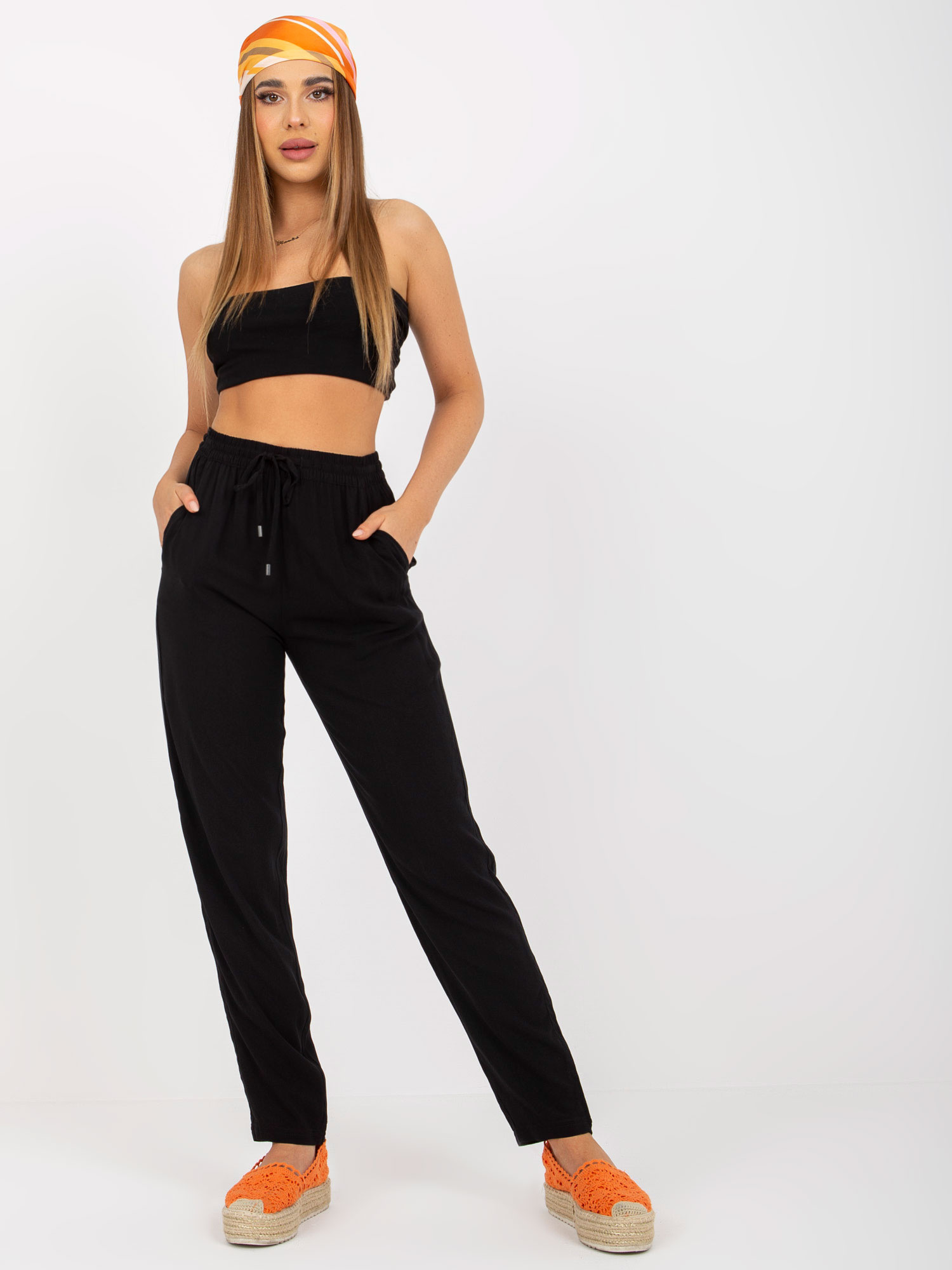 Pants-D73761M61869N-black