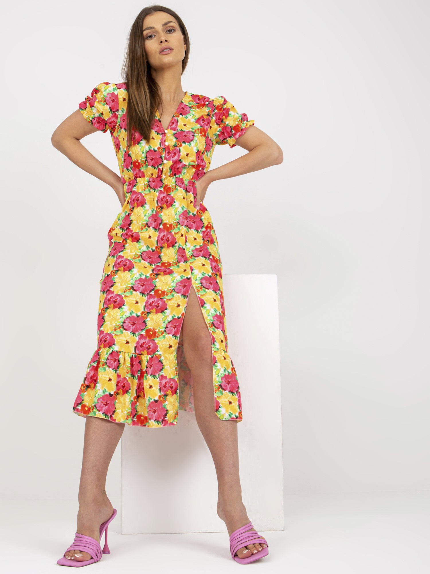 Dress-DHJ-SK-7006-3.39-yellow