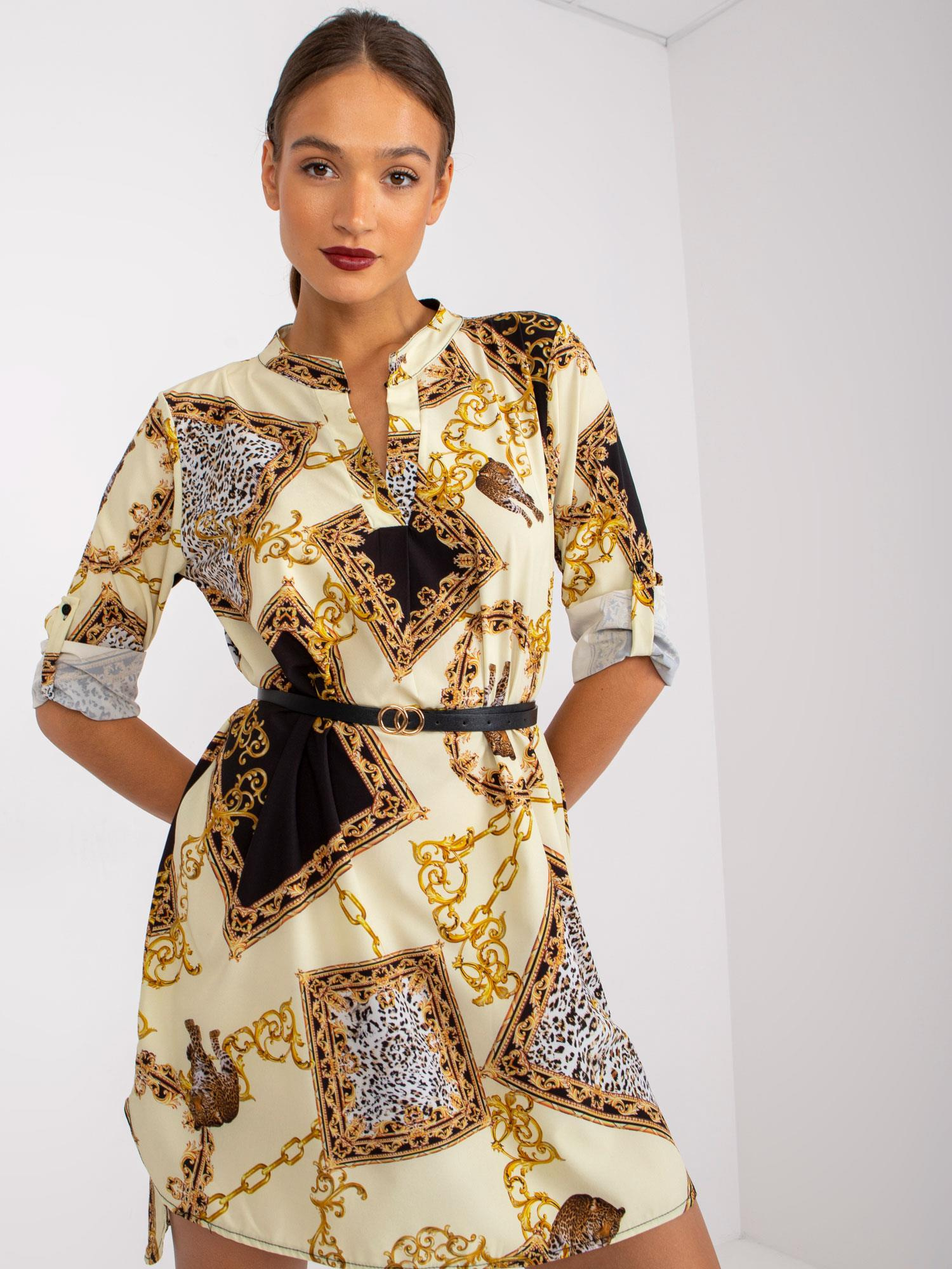 Dress-DHJ-SK-5766AB-6.76-Light Yellow