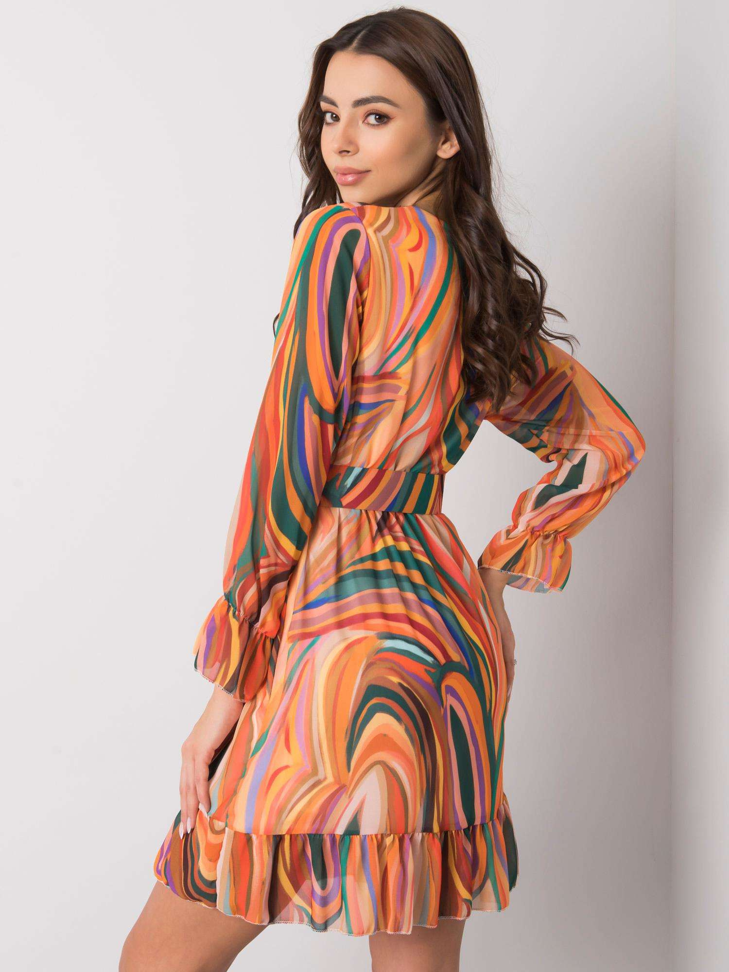 Dress-DHJ-SK-12220-4.21-Orange