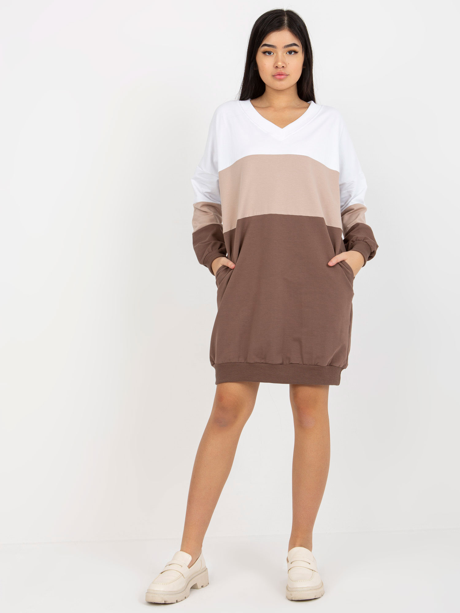 Dress-RV-SK-8382.31-white-brown