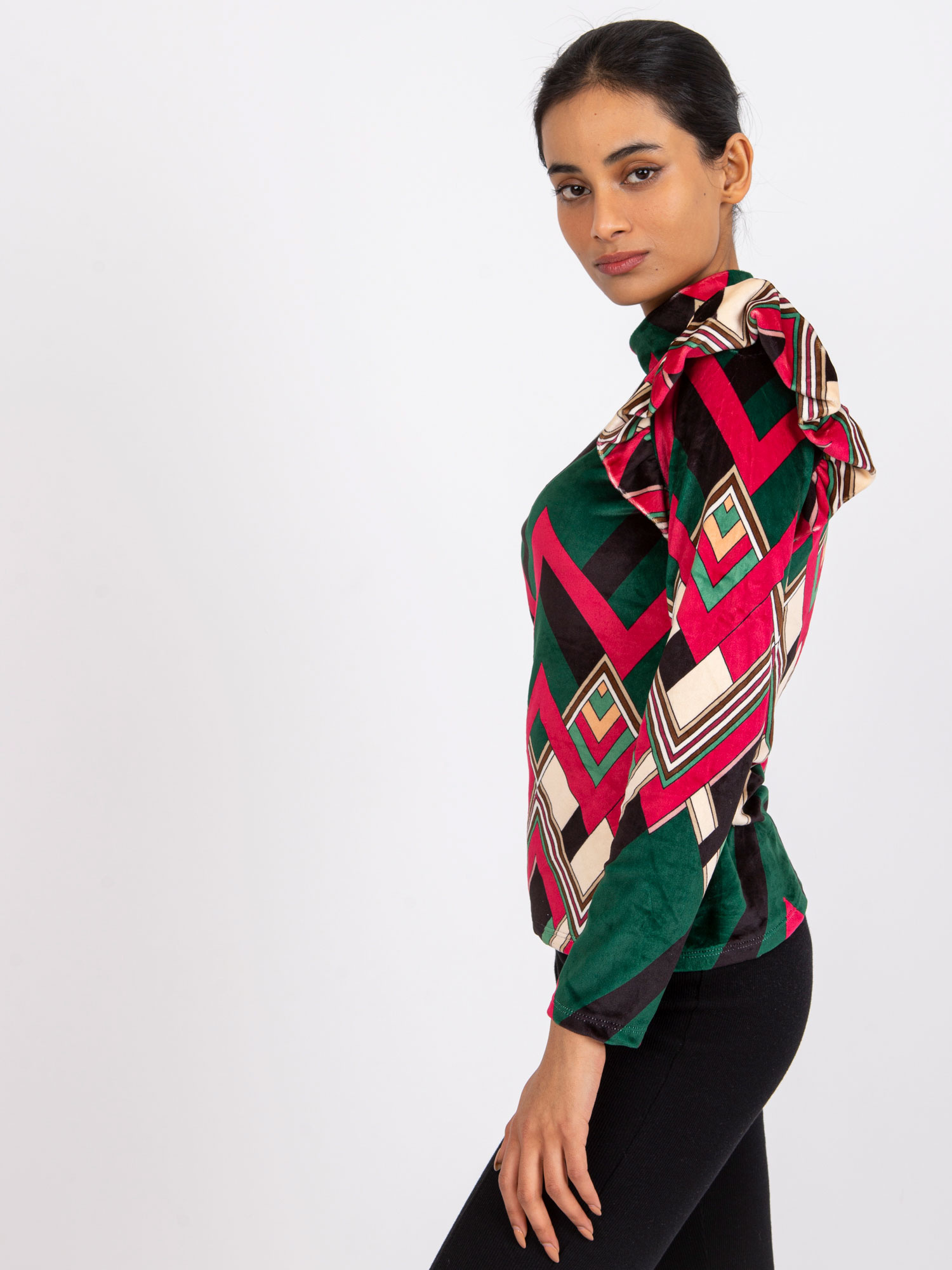 Blouse-DHJ-BZ-6533C-1.81P-dark green