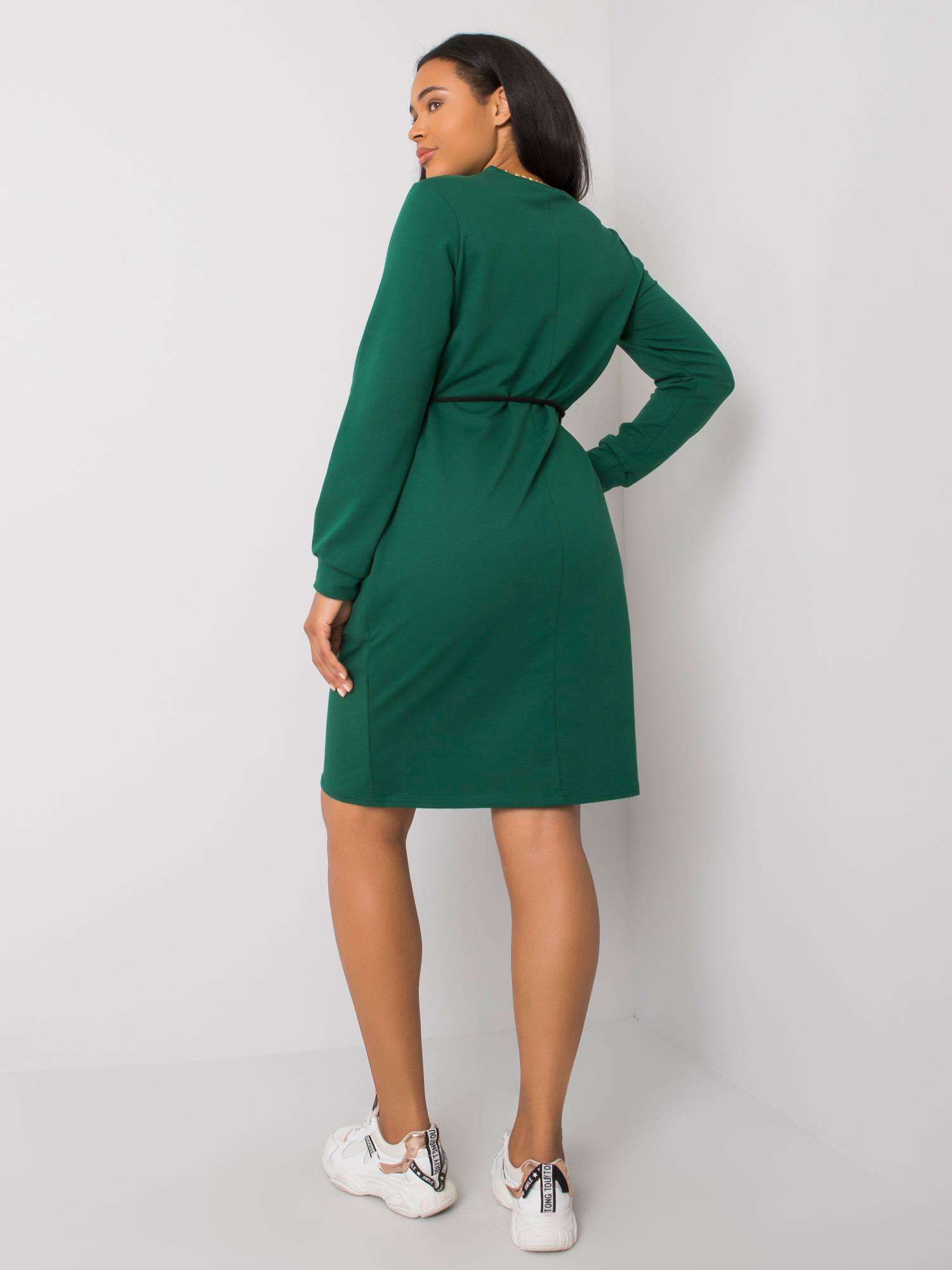 Dress-LK-SK-508299.30-dark green
