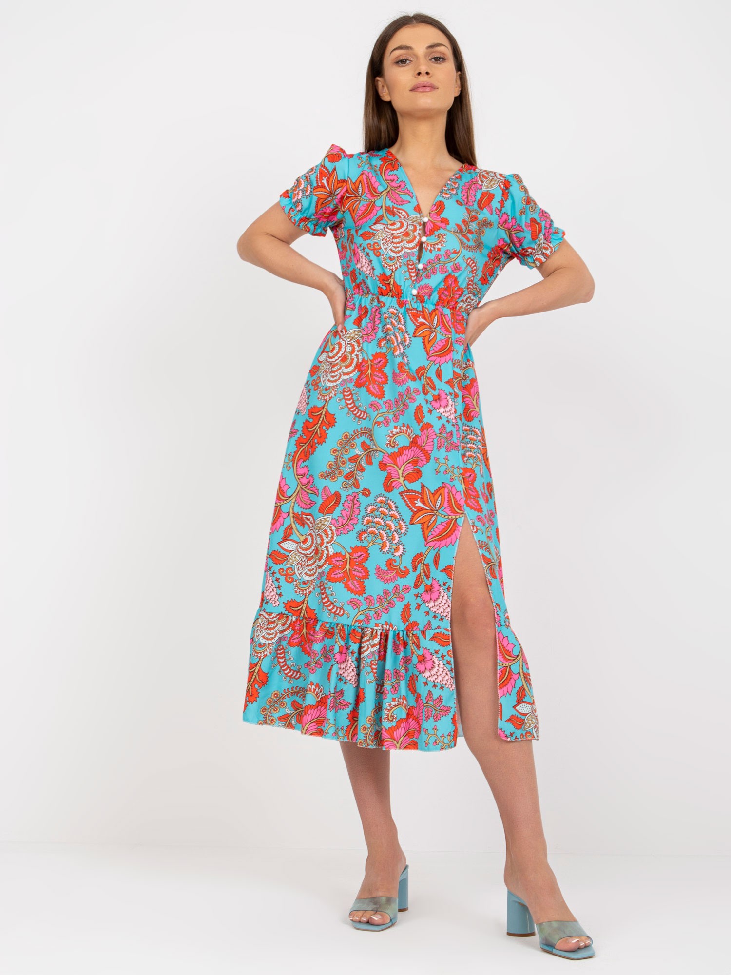 Dress-DHJ-SK-7006-4.37-Blue