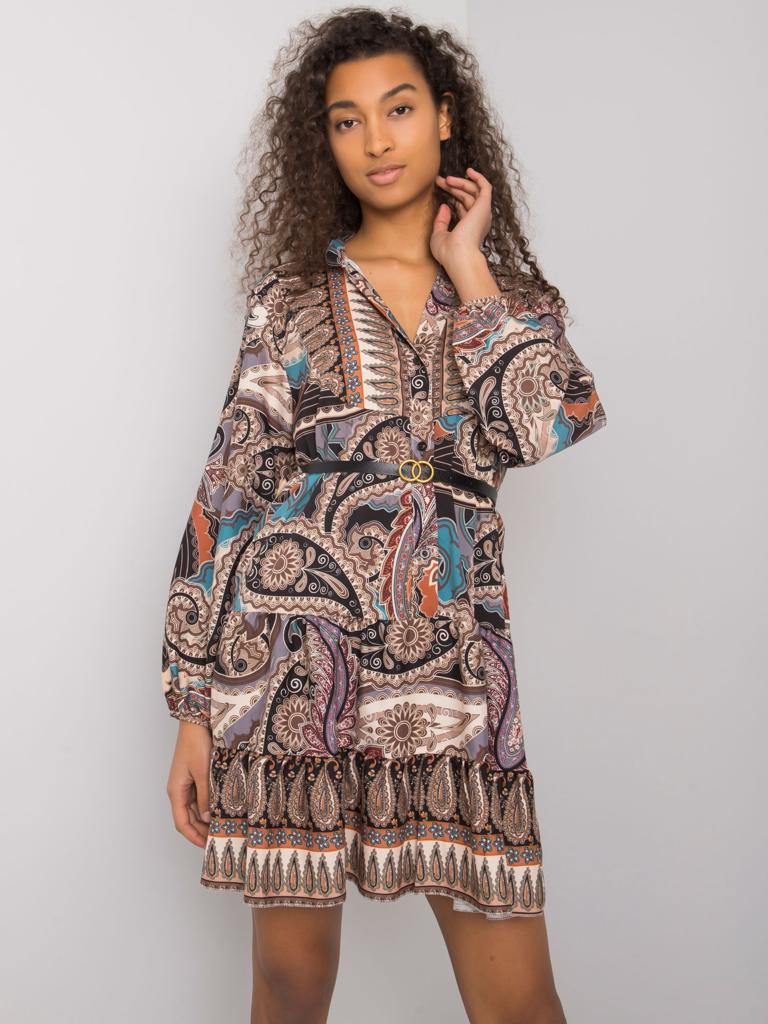 Dress-DHJ-SK-15053.61-black-beige