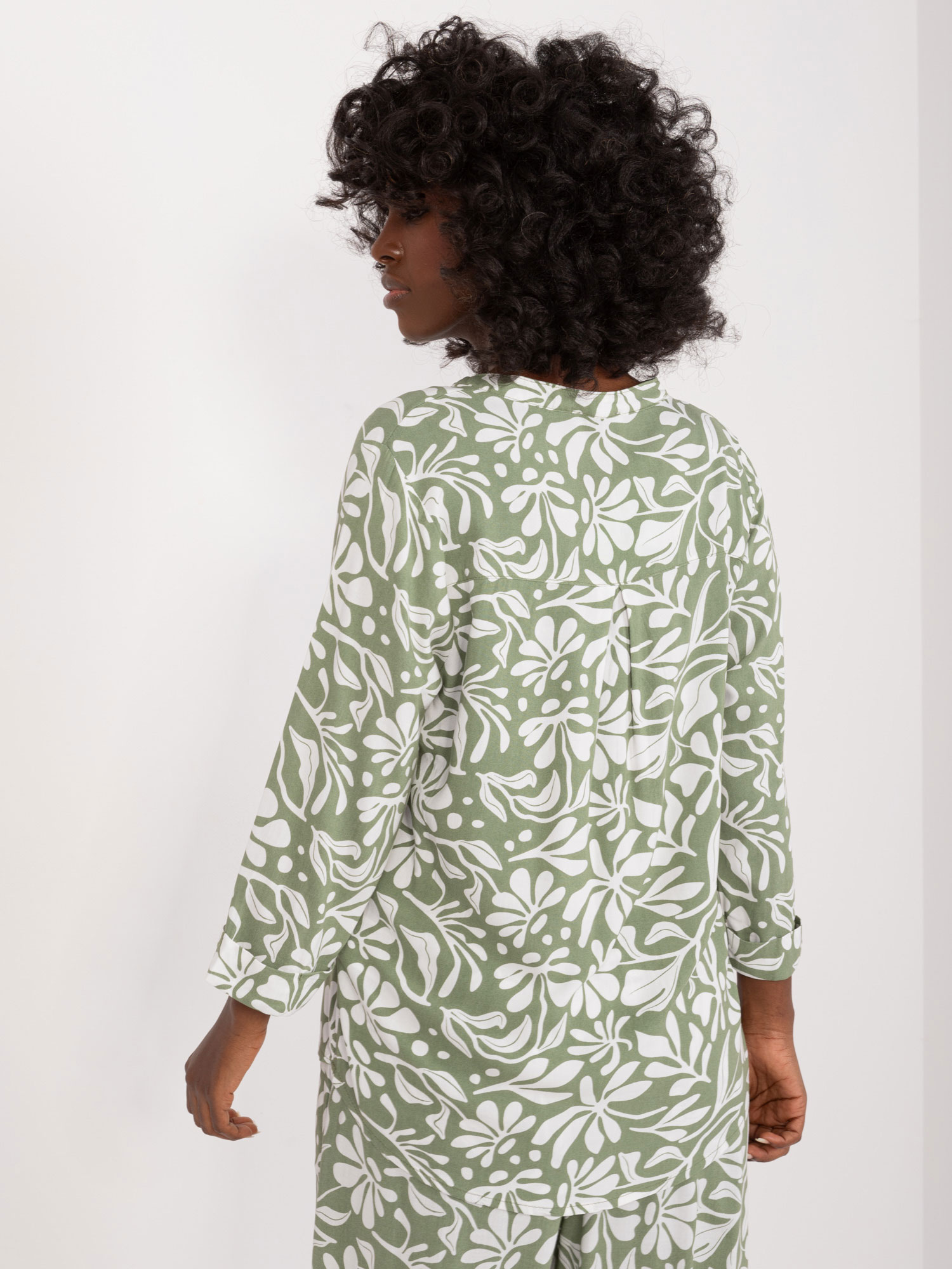 Blouse-D73771M11174A-khaki