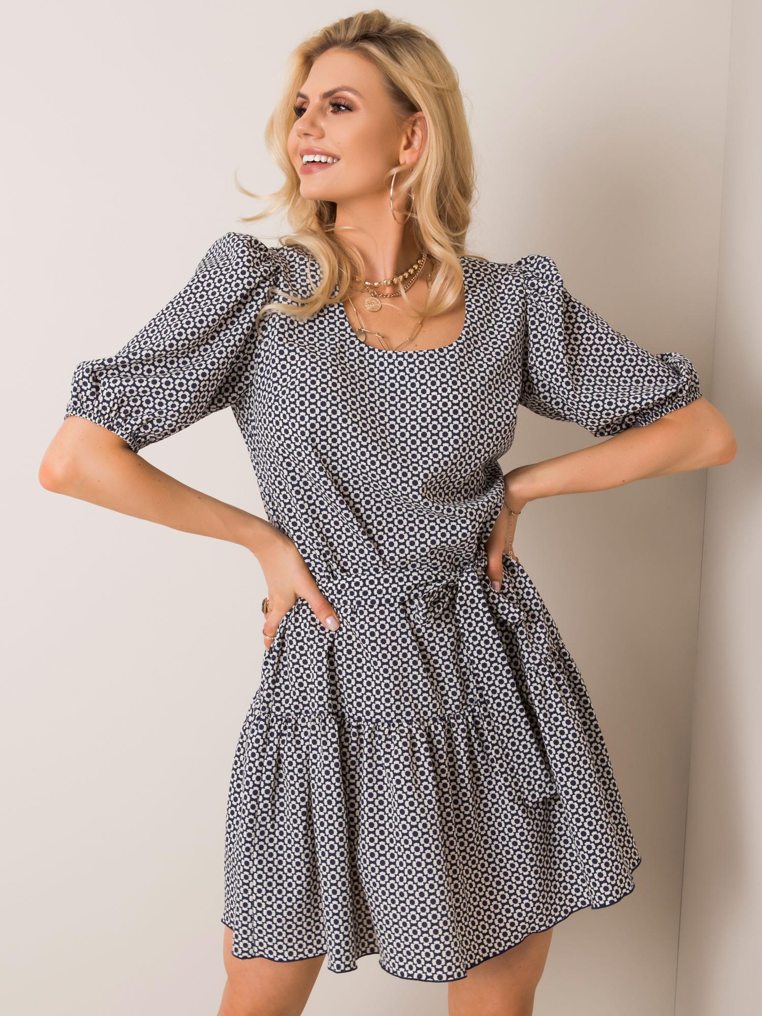 Dress-LK-SK-508151.34P-white-navy blue