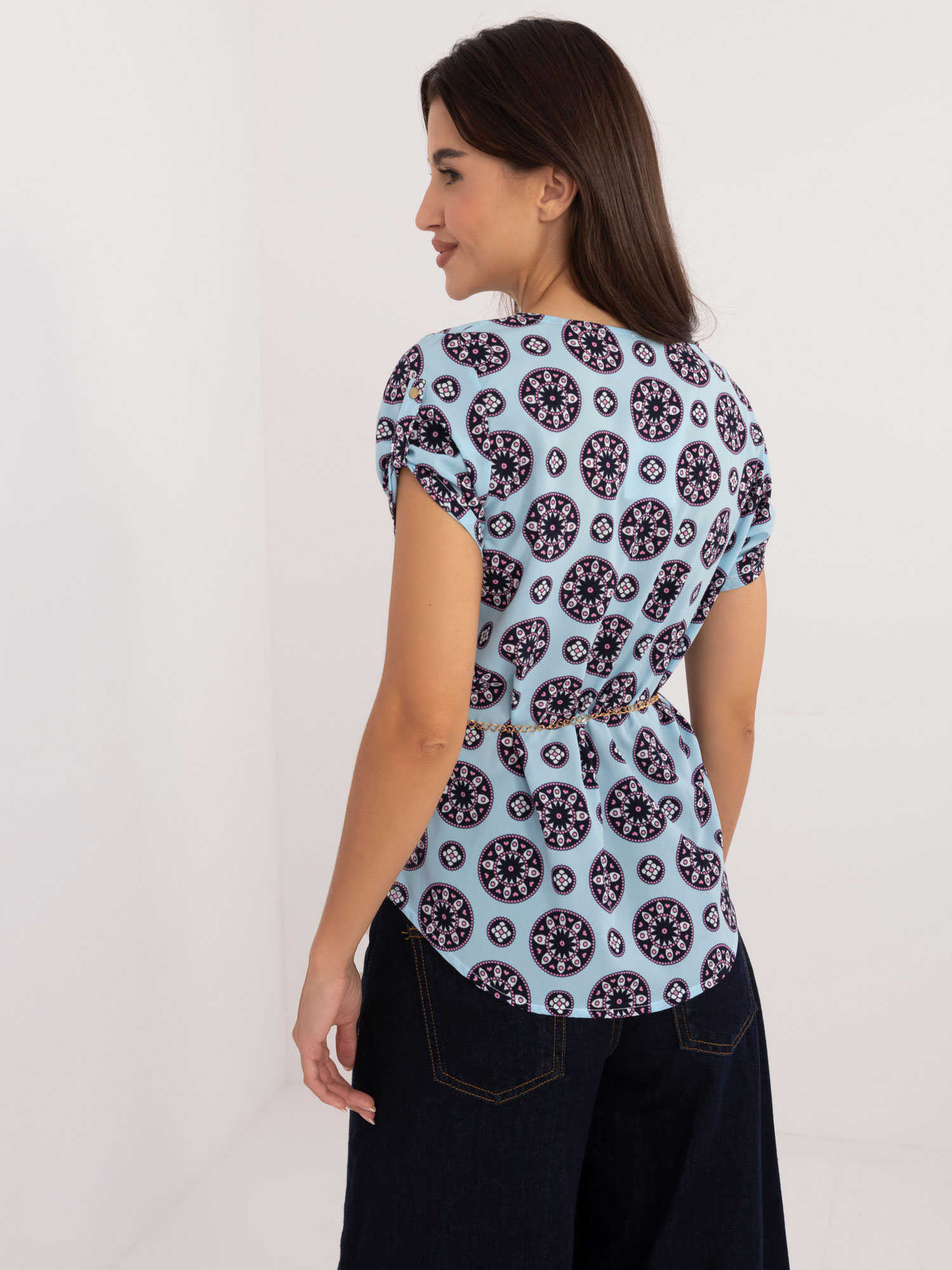 Blouse-LK-BZ-505775.00-light blue