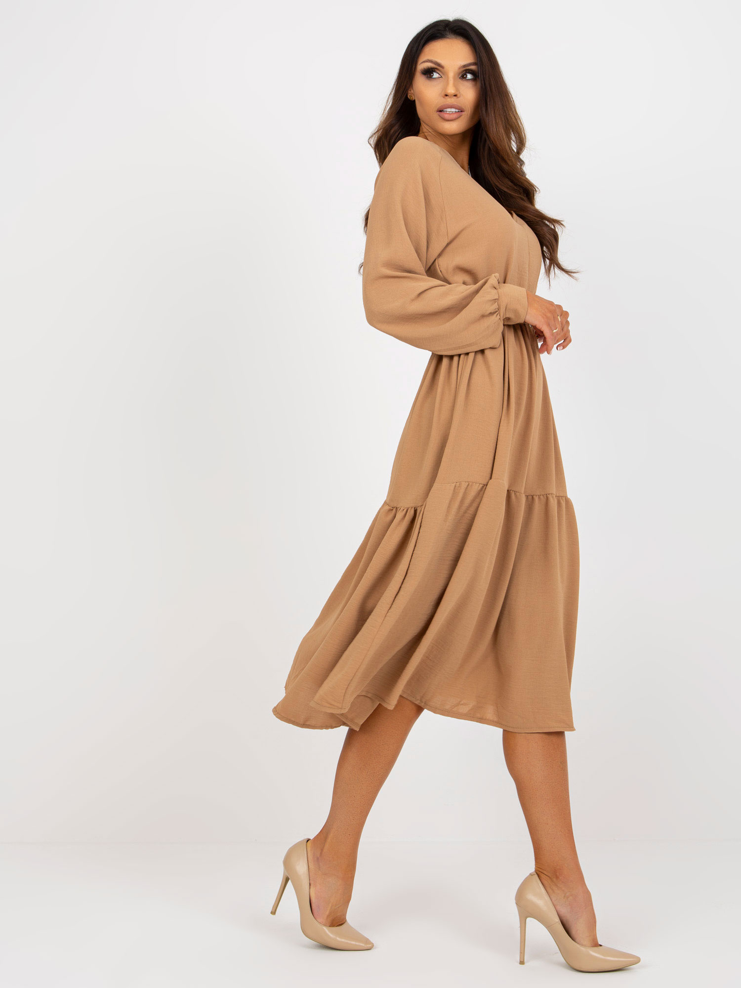 Dress-TW-SK-BI-2021706.93P-camel