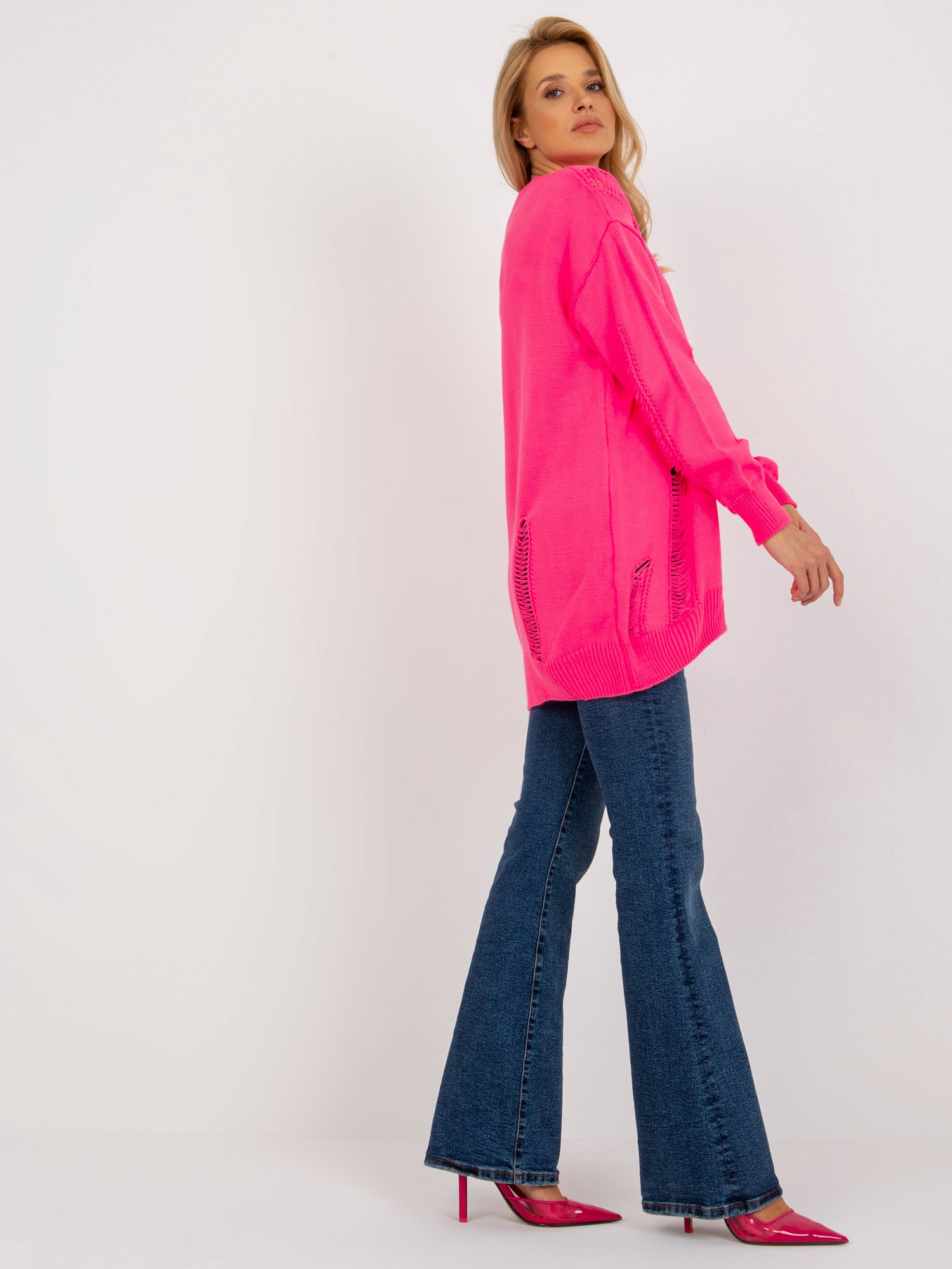 Cardigan-LC-SW-8042.69-fluo pink