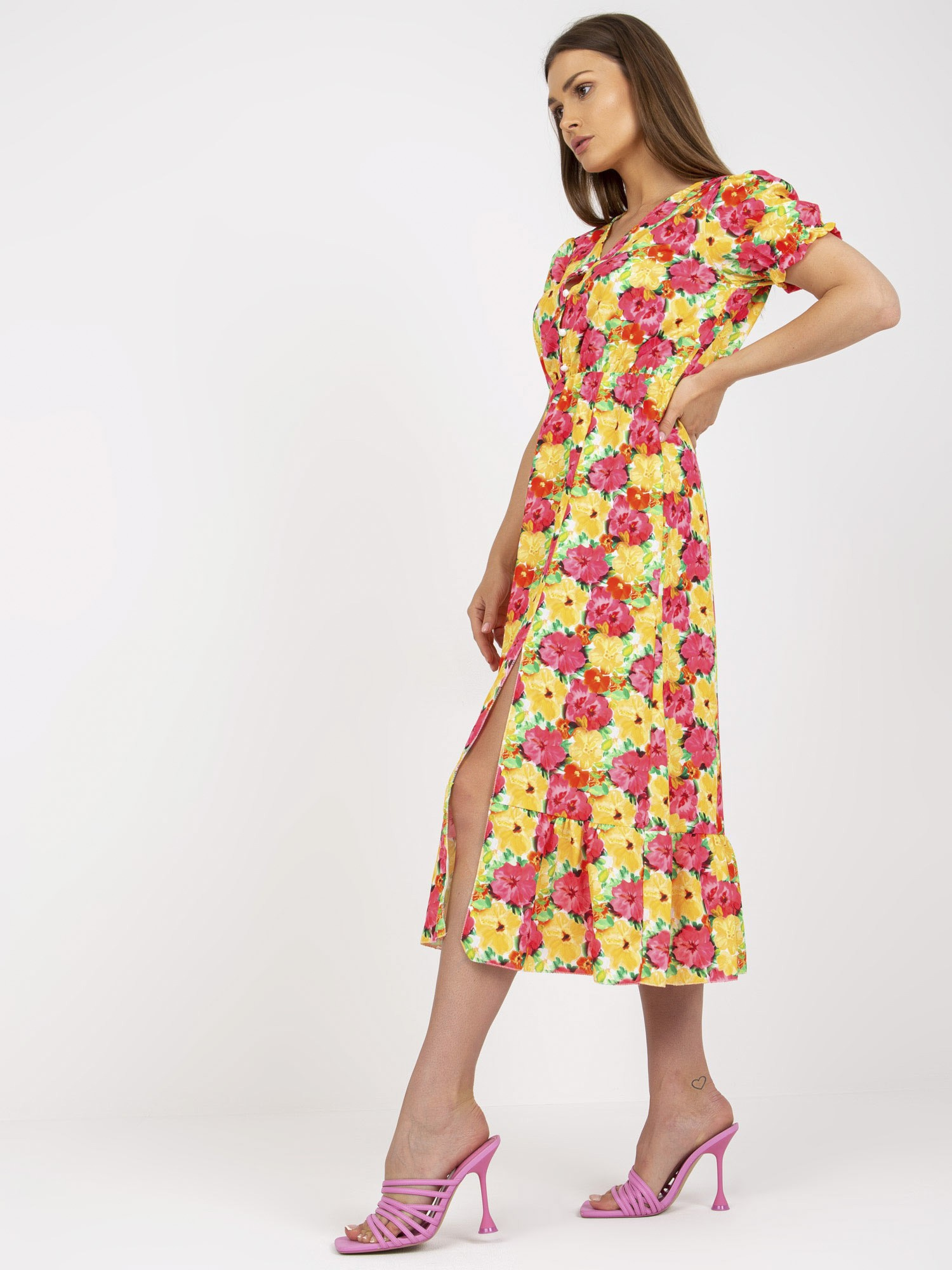 Dress-DHJ-SK-7006-3.39-yellow