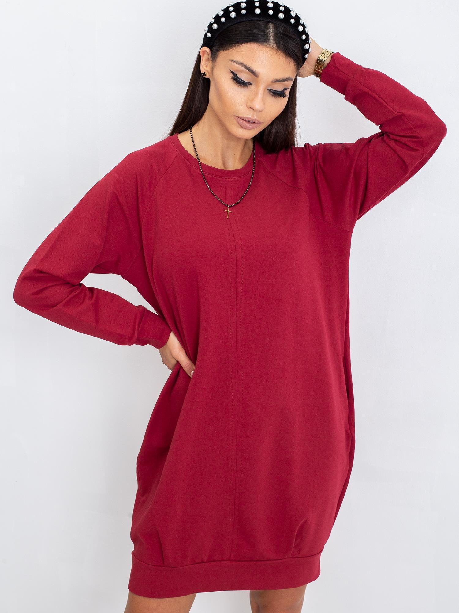 Dress-RV-TU-5184.93P-burgundy