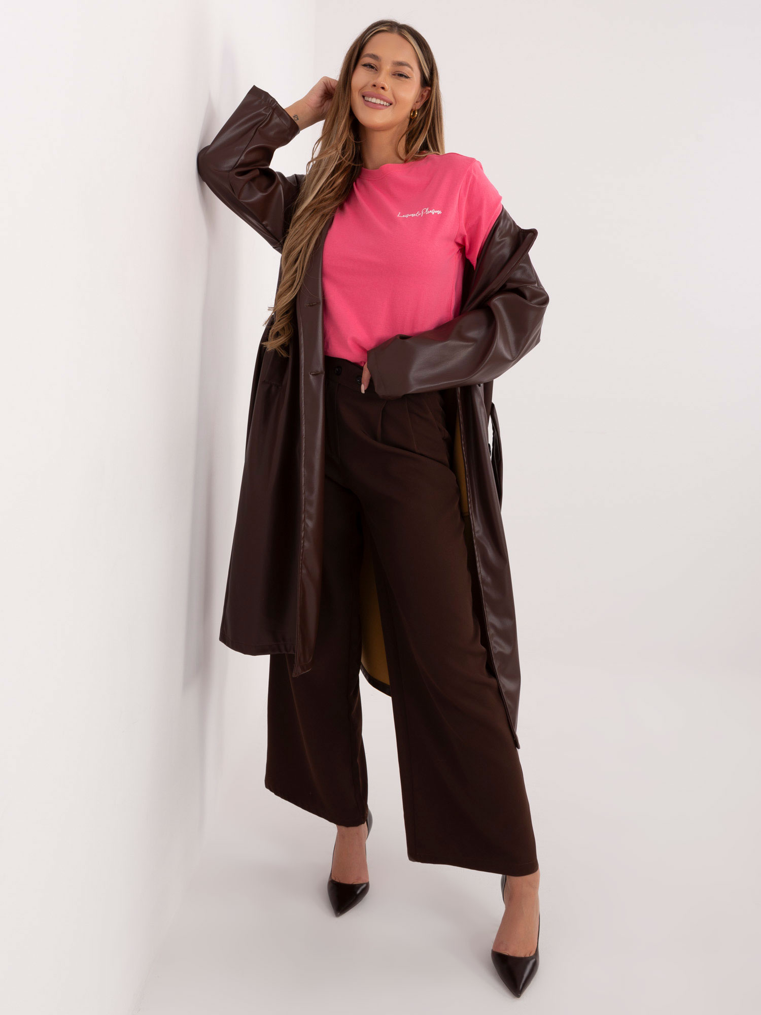 Ružové tričko s krátkym rukávom