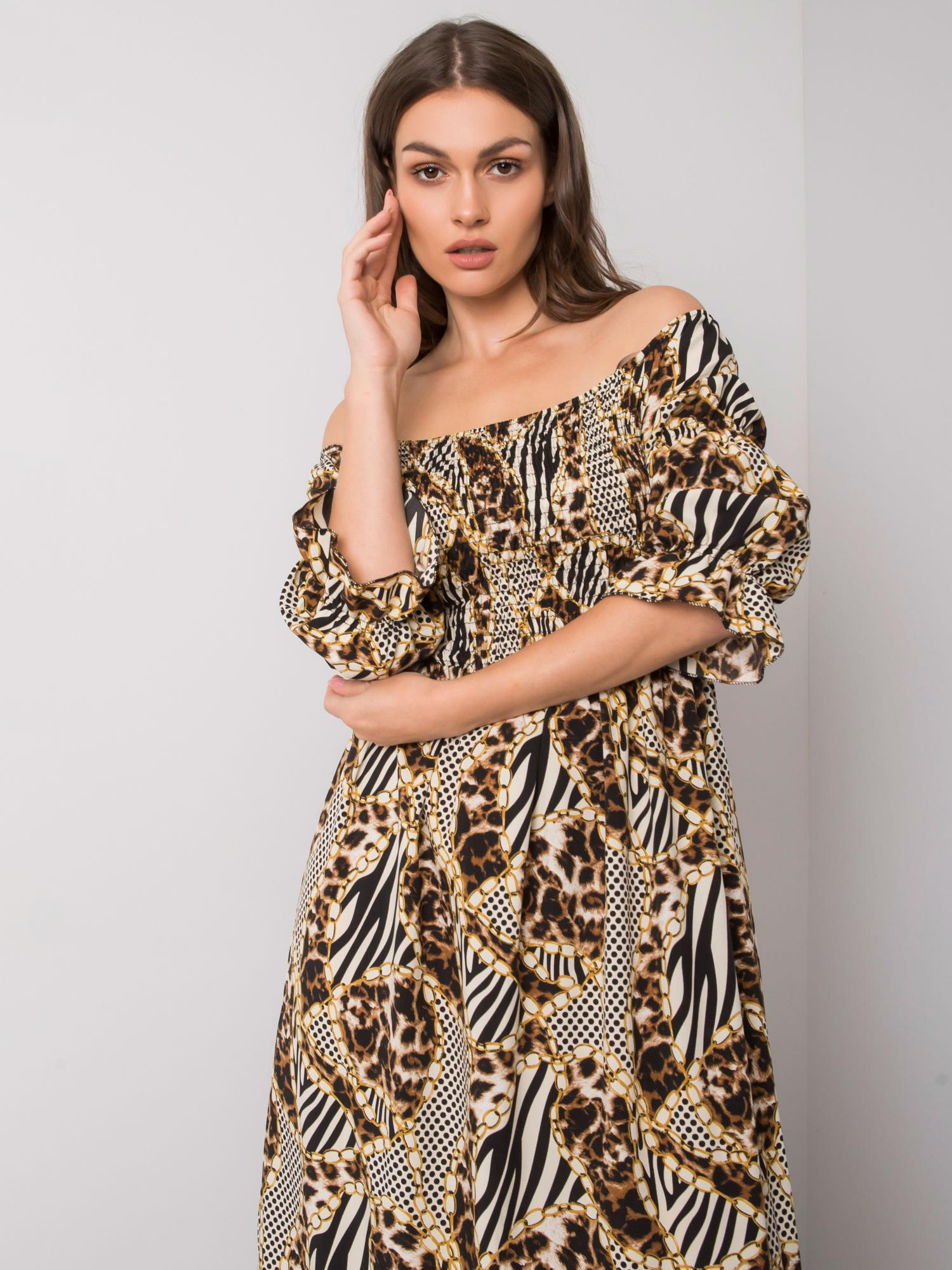 Dress-DHJ-SK-13965.71P-black-beige