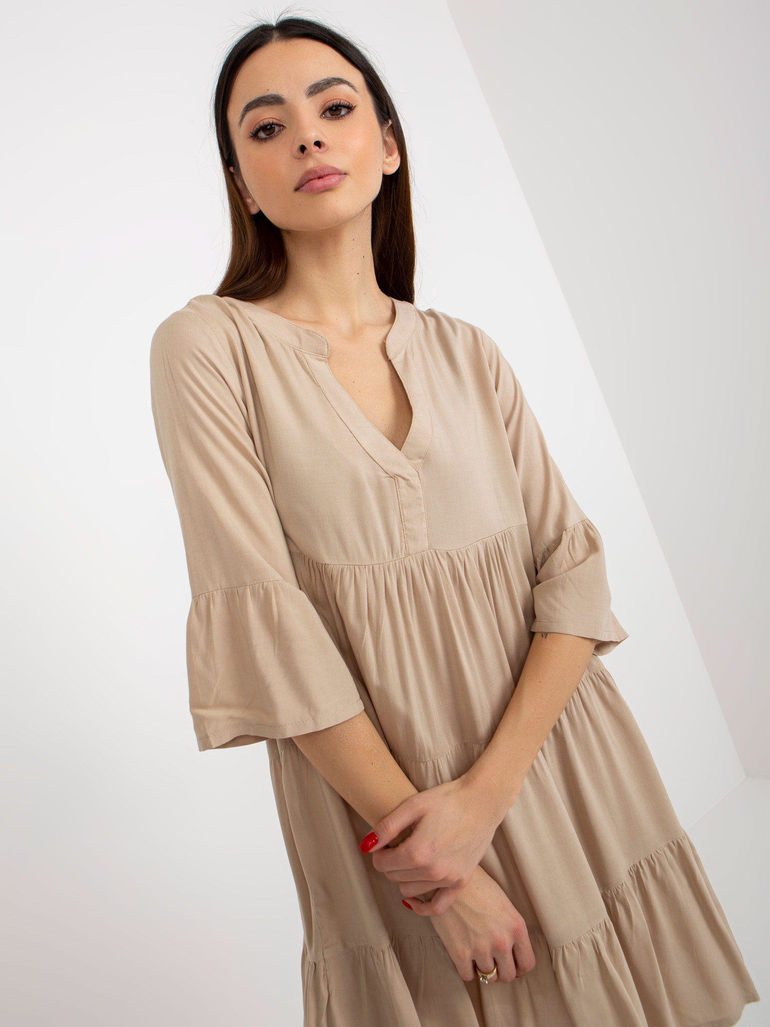 Dress-D73761M30214C-beige