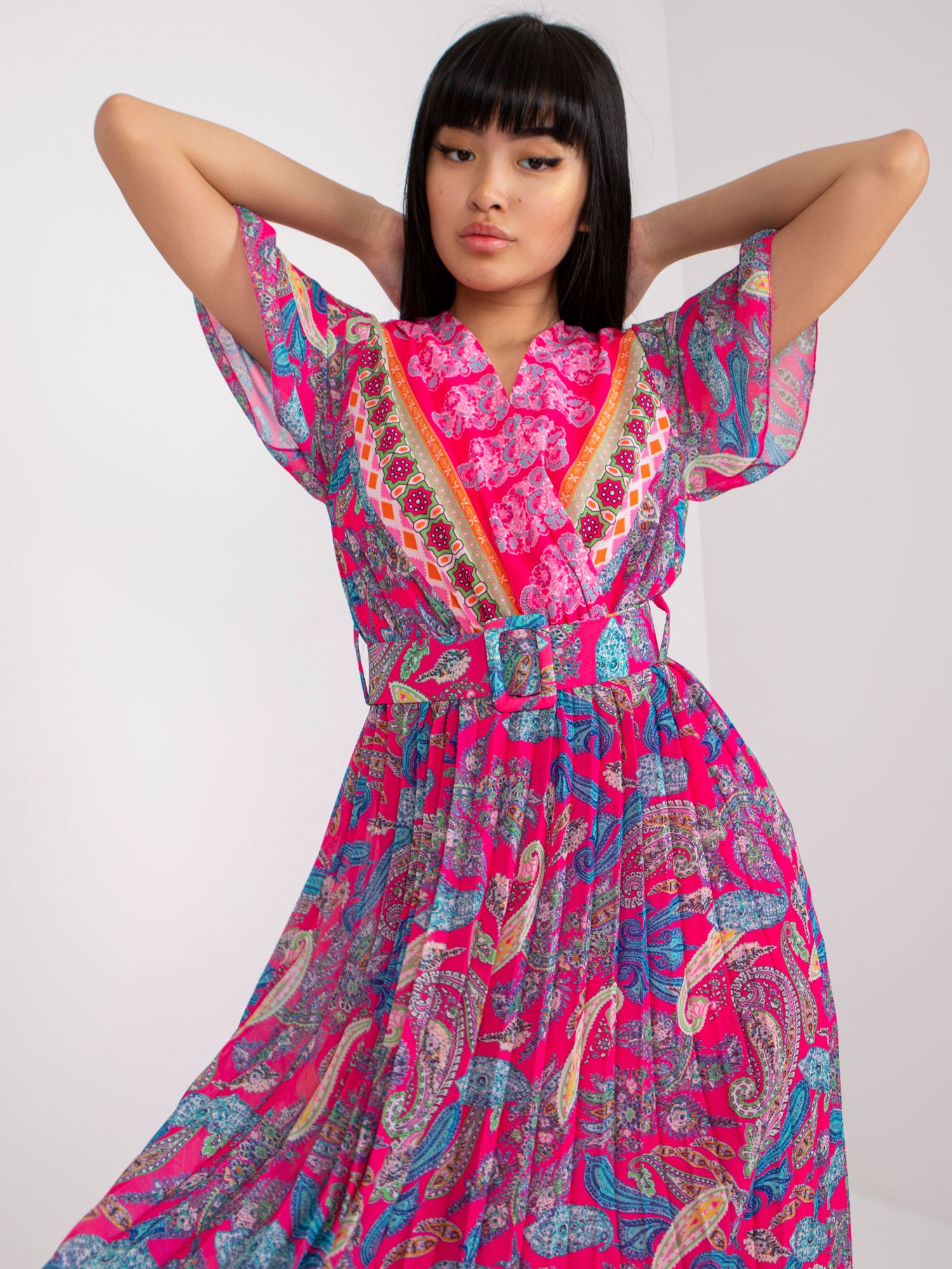 Dress-DHJ-SK-11331-3.61-dark pink